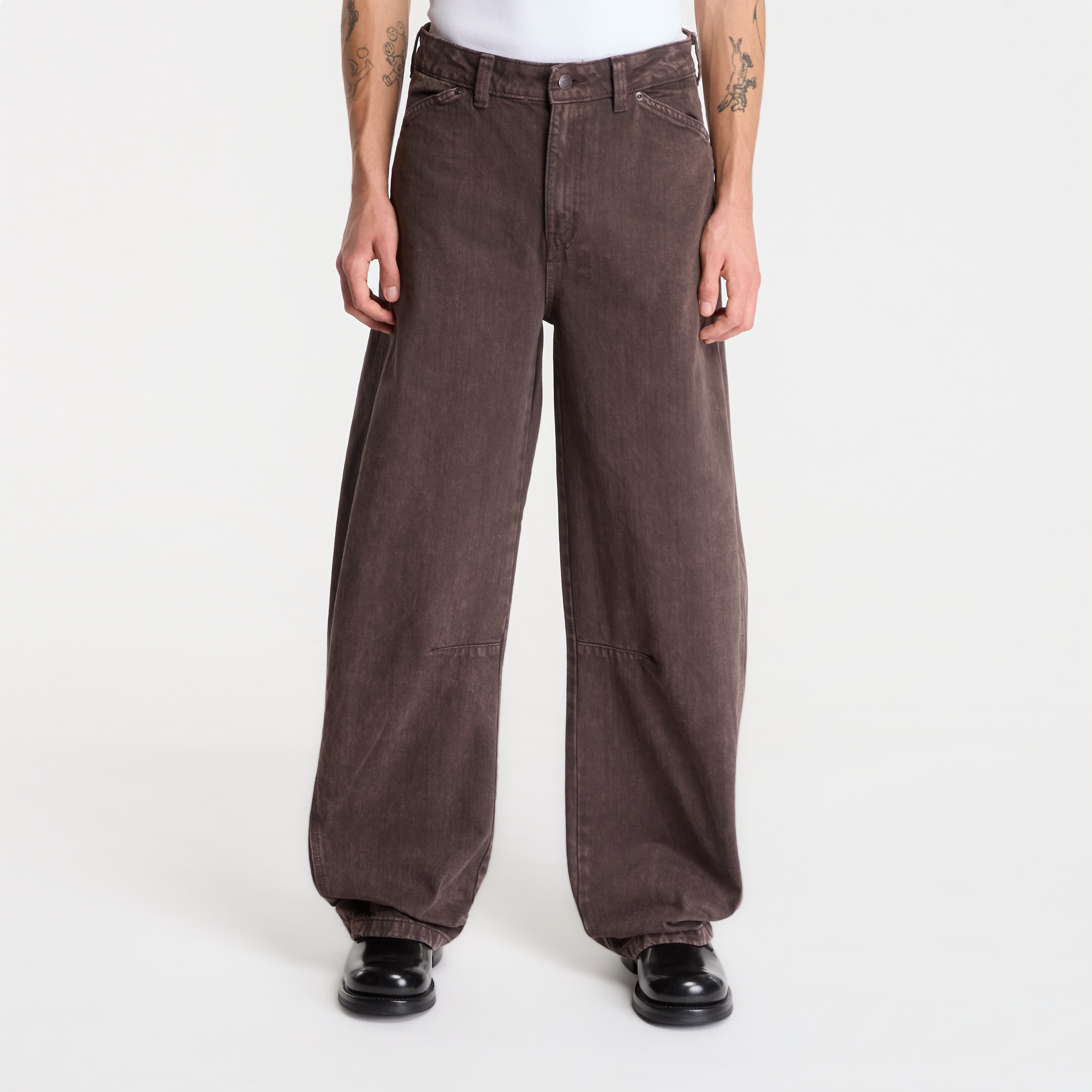 Панталони Dickies Maricopa Low Waist Barrel Jeans Brown W31