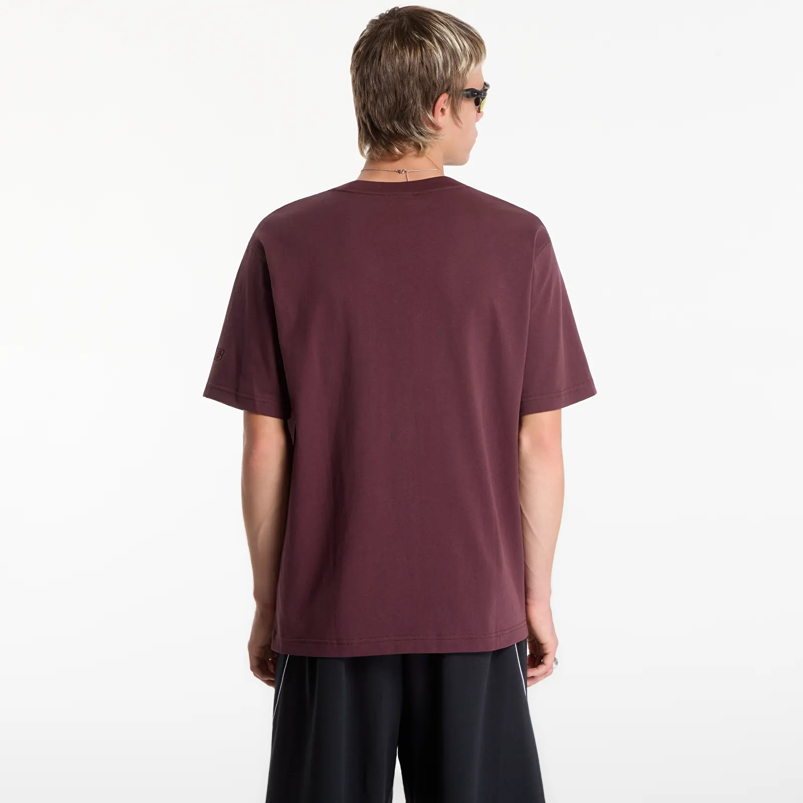 T-shirts New Balance Athletics Flocked Logo T-Shirt Cherry Leather