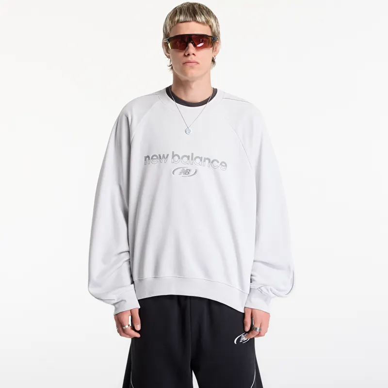 Sweatshirt New Balance Trackside French Terry Crew Grey Matter