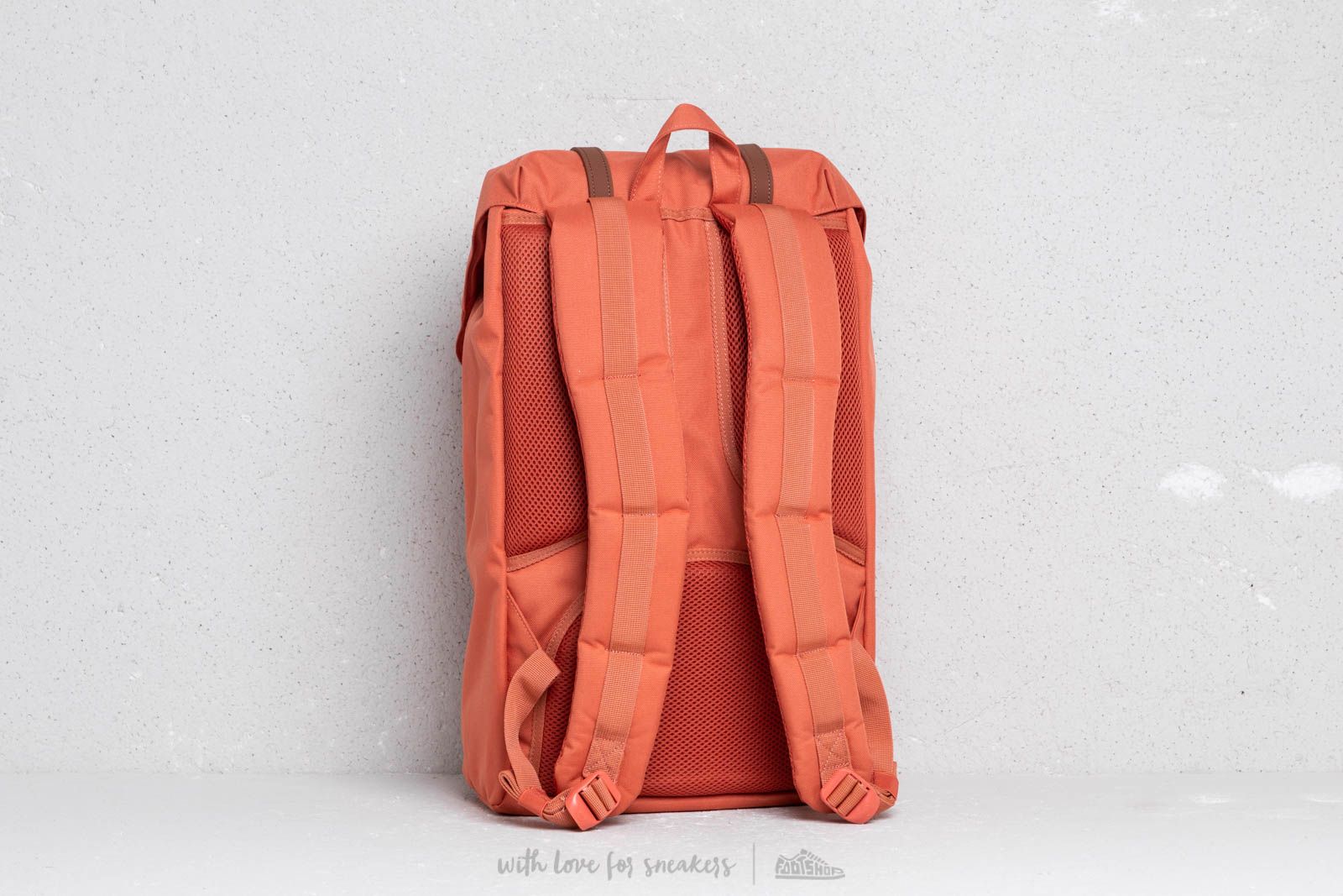 Backpacks Herschel Supply Co. Little America Backpack Apricot Brandy Saddle Brown Footshop