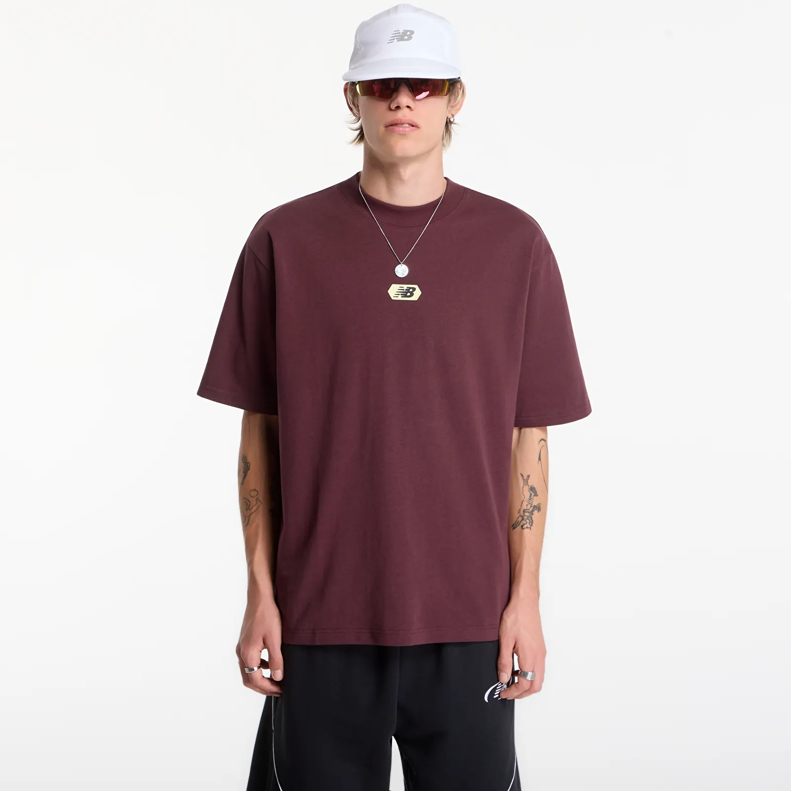 T-shirts  New Balance Street Classics Multi Blur T-Shirt Cherry Leather