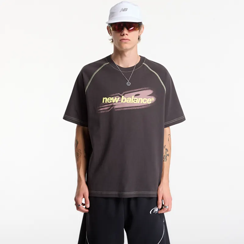 New Balance Street Classics Distort T-Shirt Black Cement