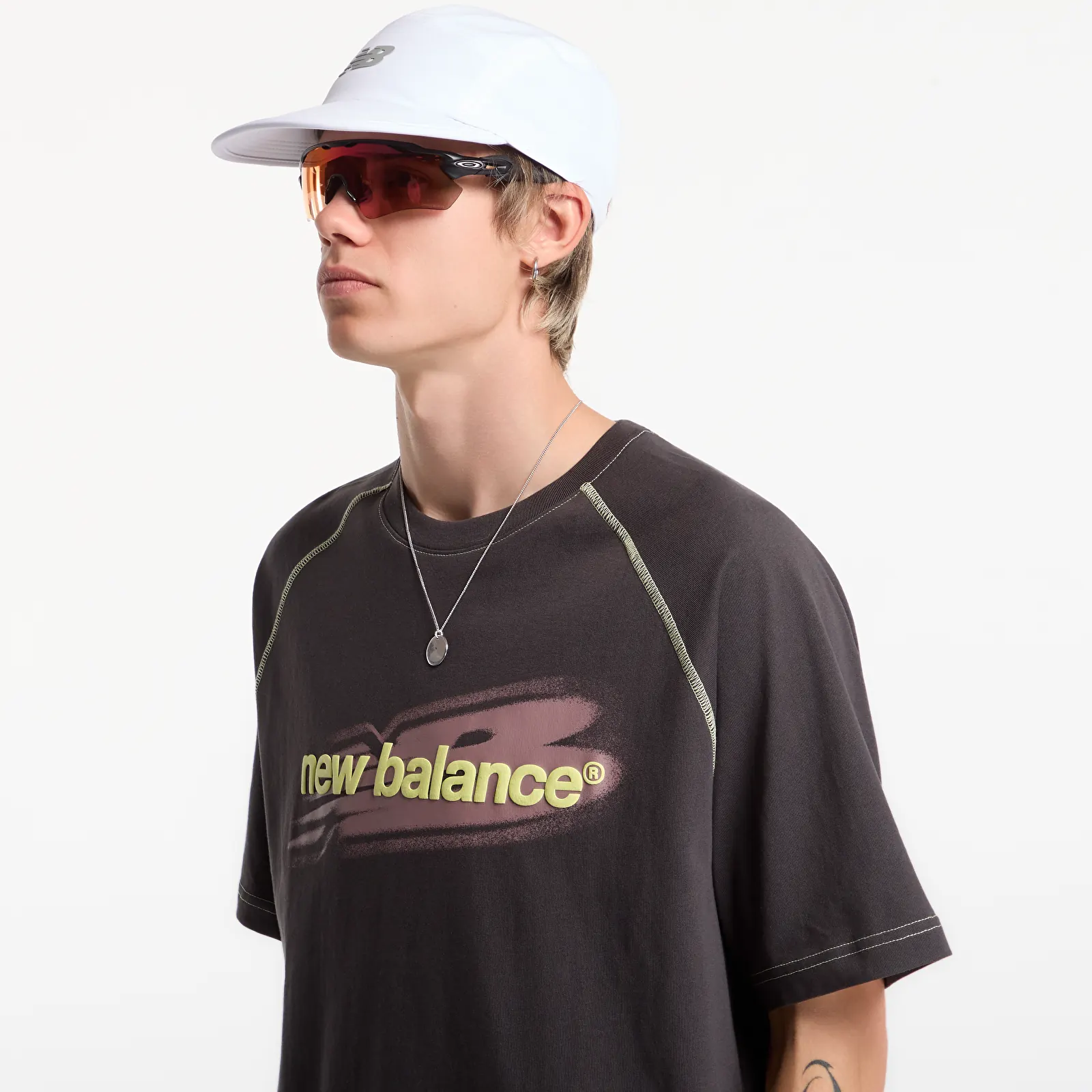 T-shirts  New Balance Street Classics Distort T-Shirt Black Cement