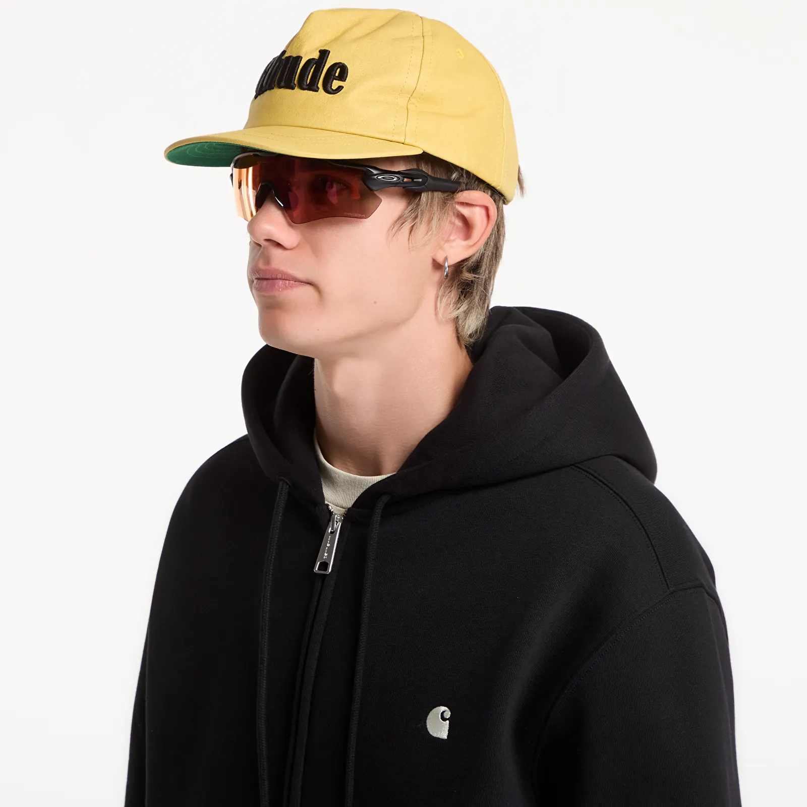 Hupparit ja collegepaidat Carhartt WIP Hooded Mack Jacket UNISEX Black/ Wax