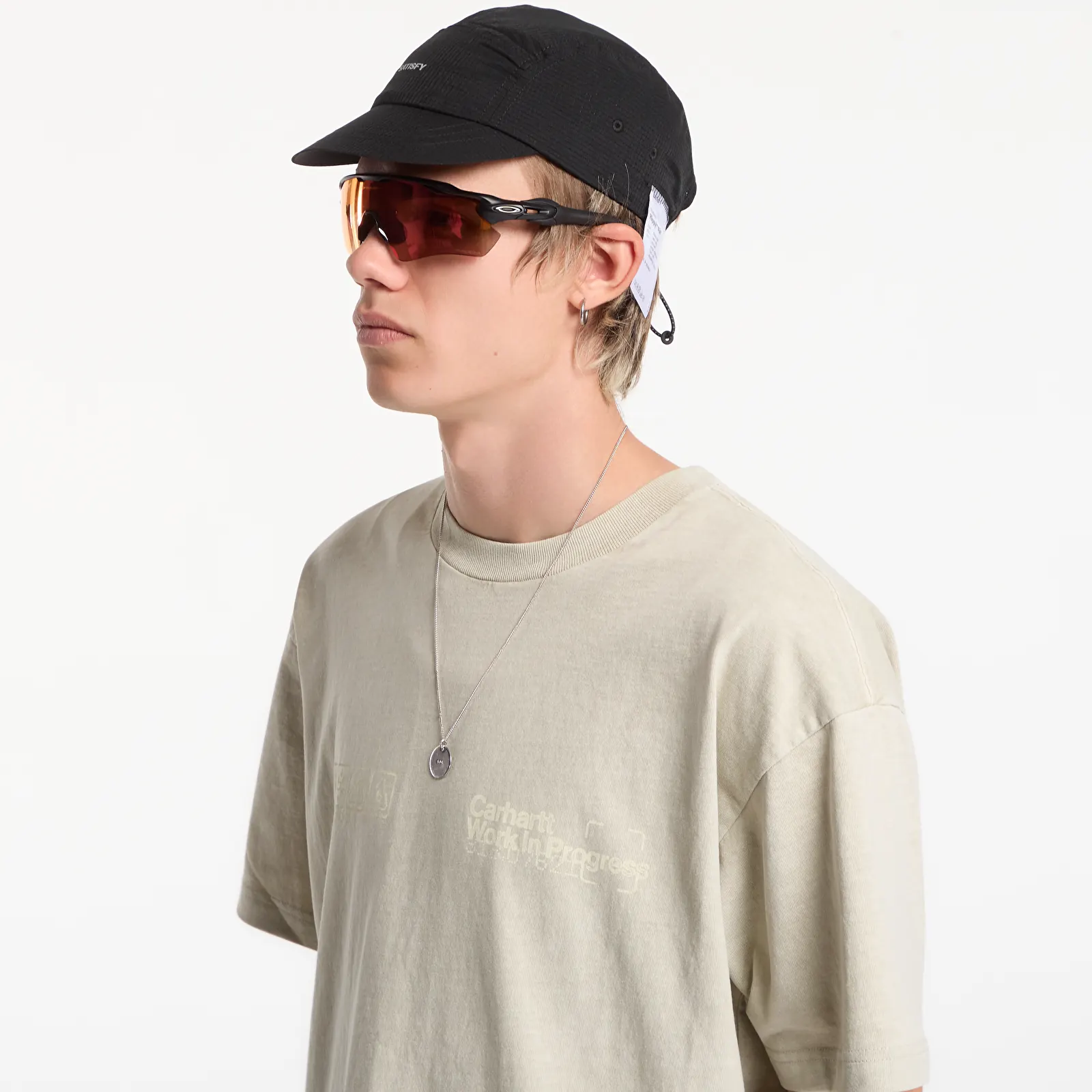 Trička Carhartt WIP S/S Boxed T-Shirt UNISEX Fleur De Sel Garment Dyed