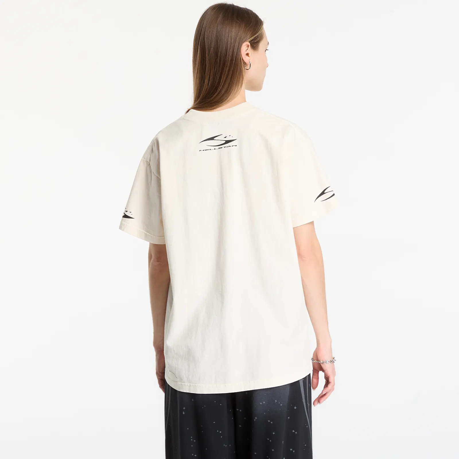 T-krekli Hellstar H Cursive Logo T-Shirt UNISEX White