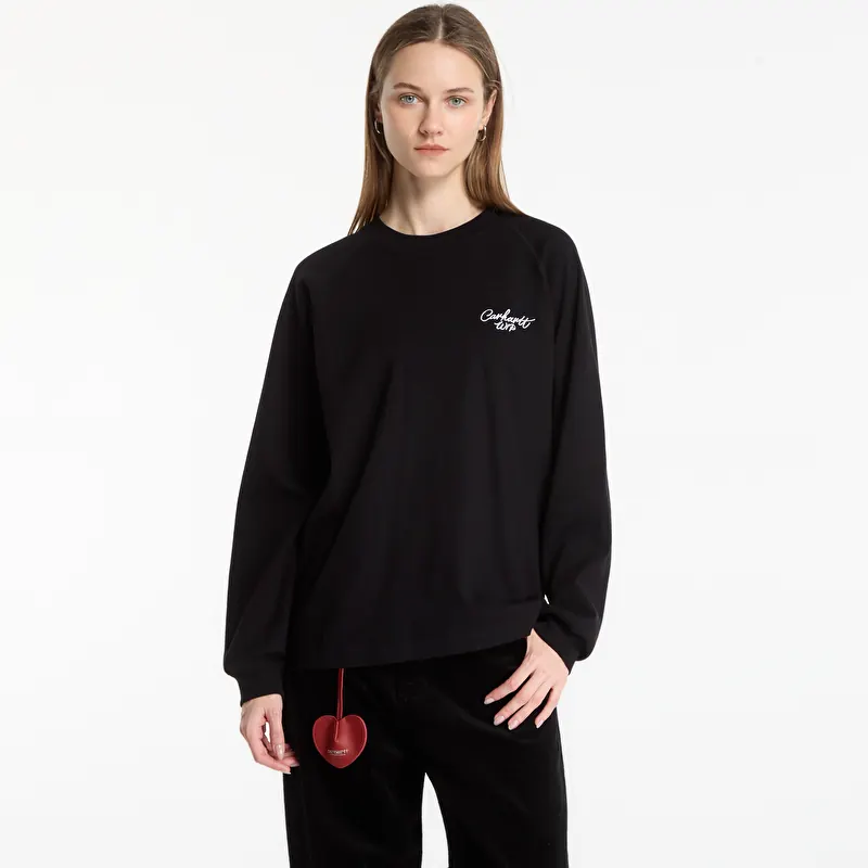Carhartt WIP L/S Signature Rib T-Shirt UNISEX Black/ White