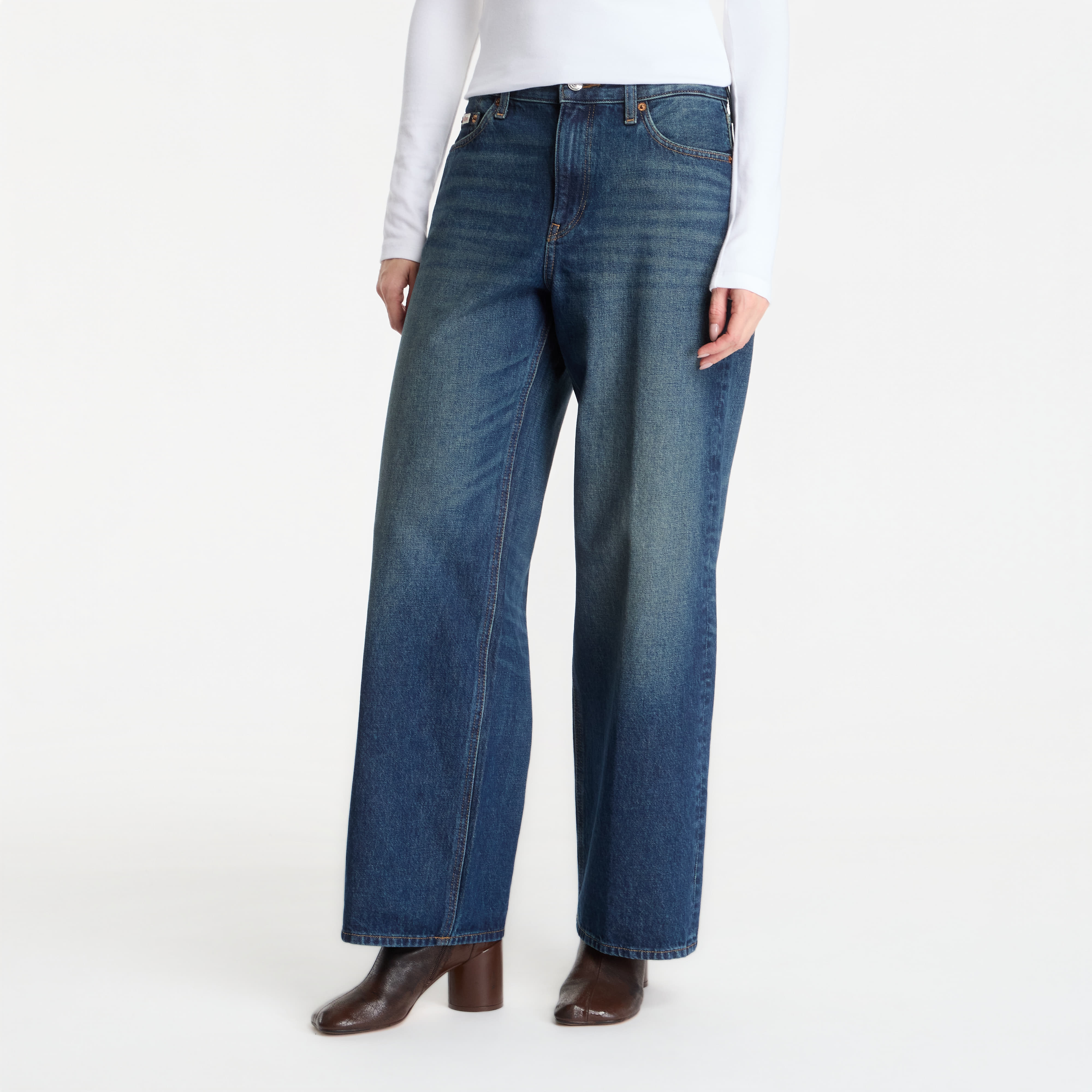 Дънки Calvin Klein Low Rise Baggy Blue W28/L31
