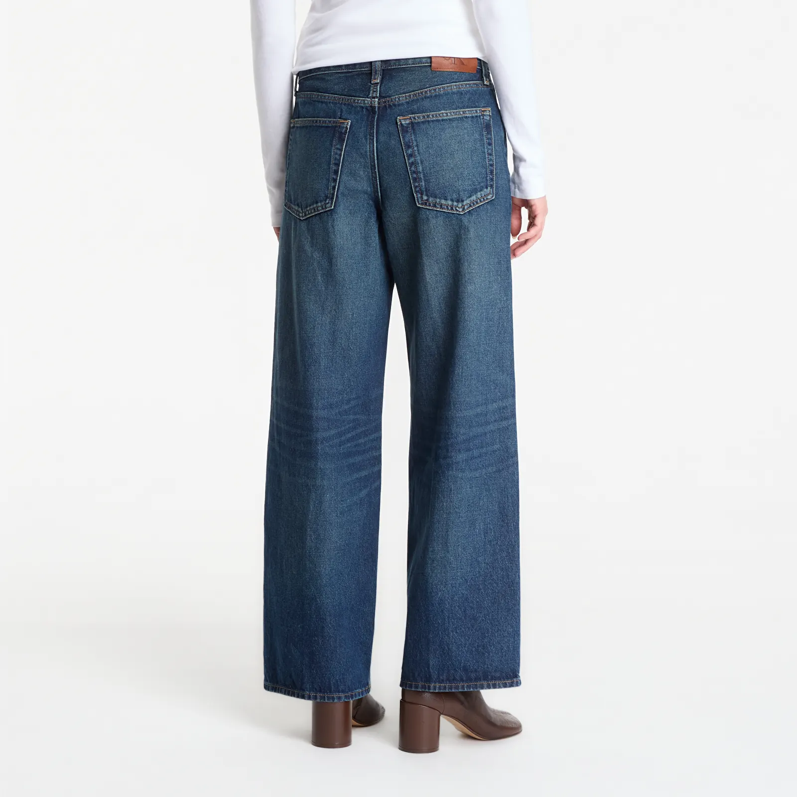 Jeans hlače Calvin Klein Low Rise Baggy Blue