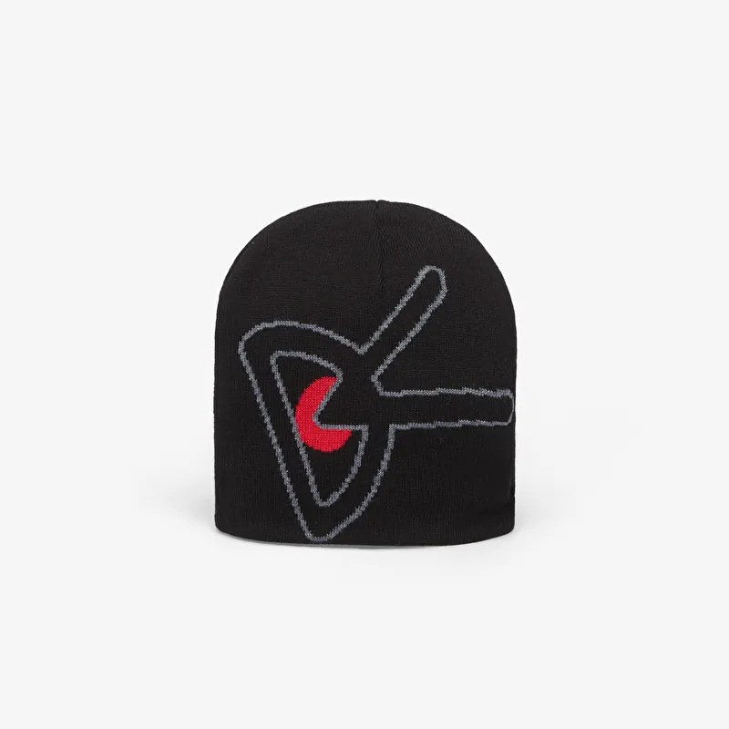 District Vision Lightweight Merino Wool Beanie Black/ Red