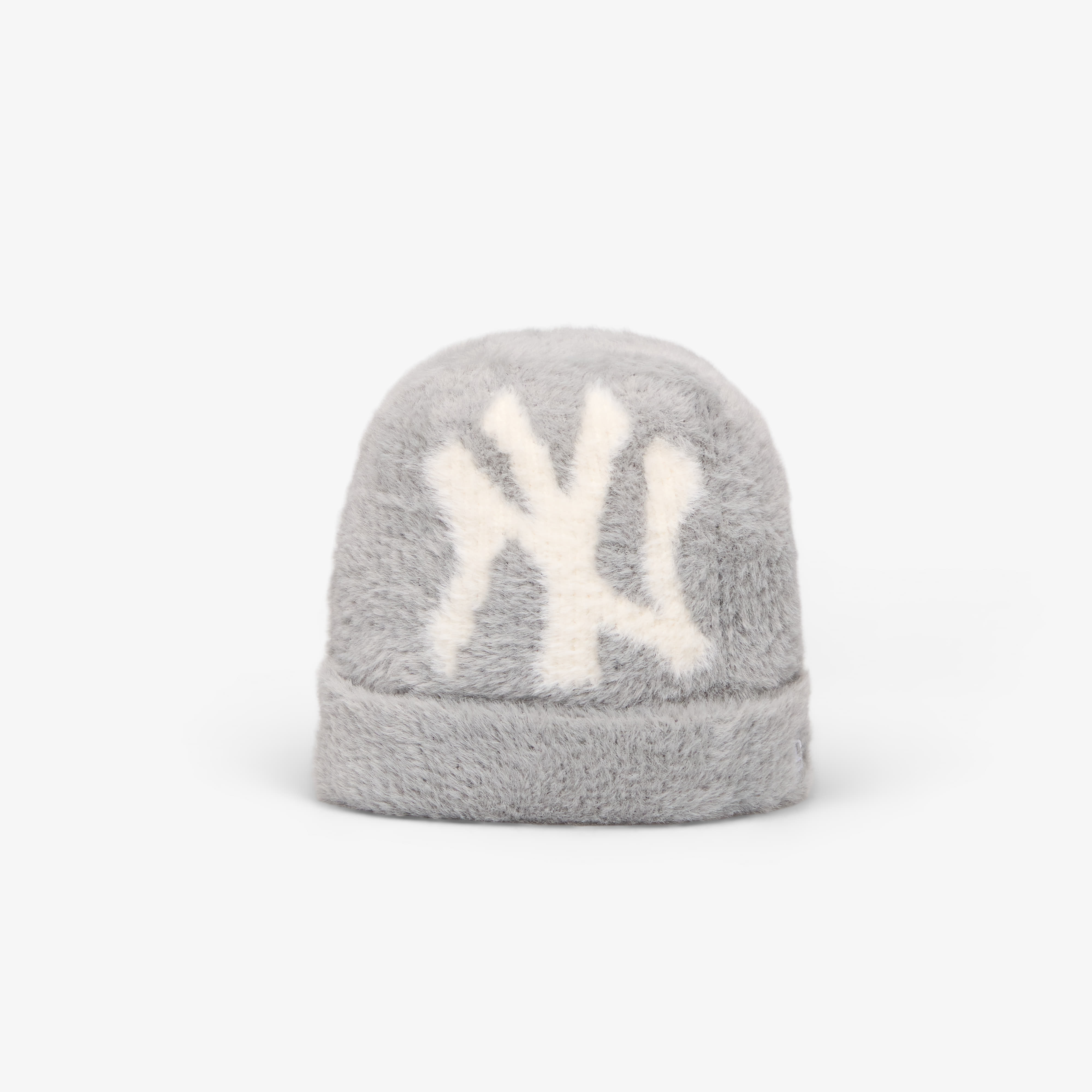 Șapcă New Era Knit Medium MLB Fluffy Mohair Beanie New York Yankees Gray Universal