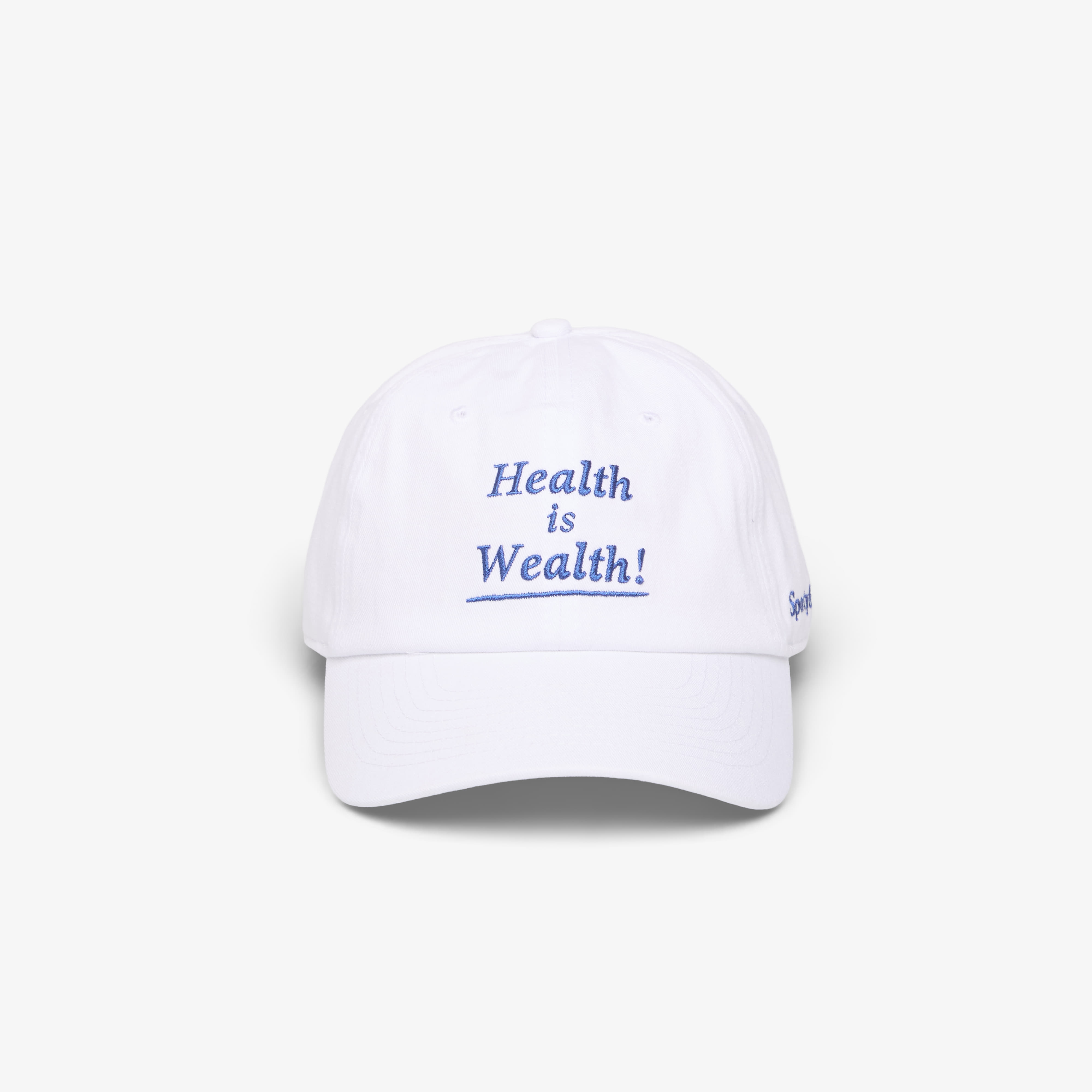 Шапка Sporty & Rich Health is Wealth Hat White Universal