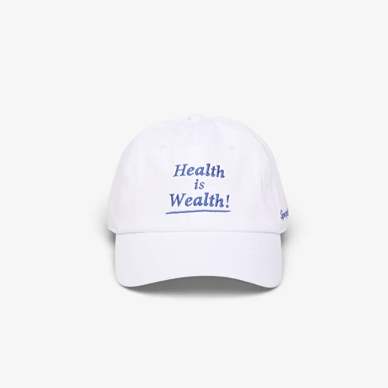 Cepure Sporty & Rich Health is Wealth Hat White