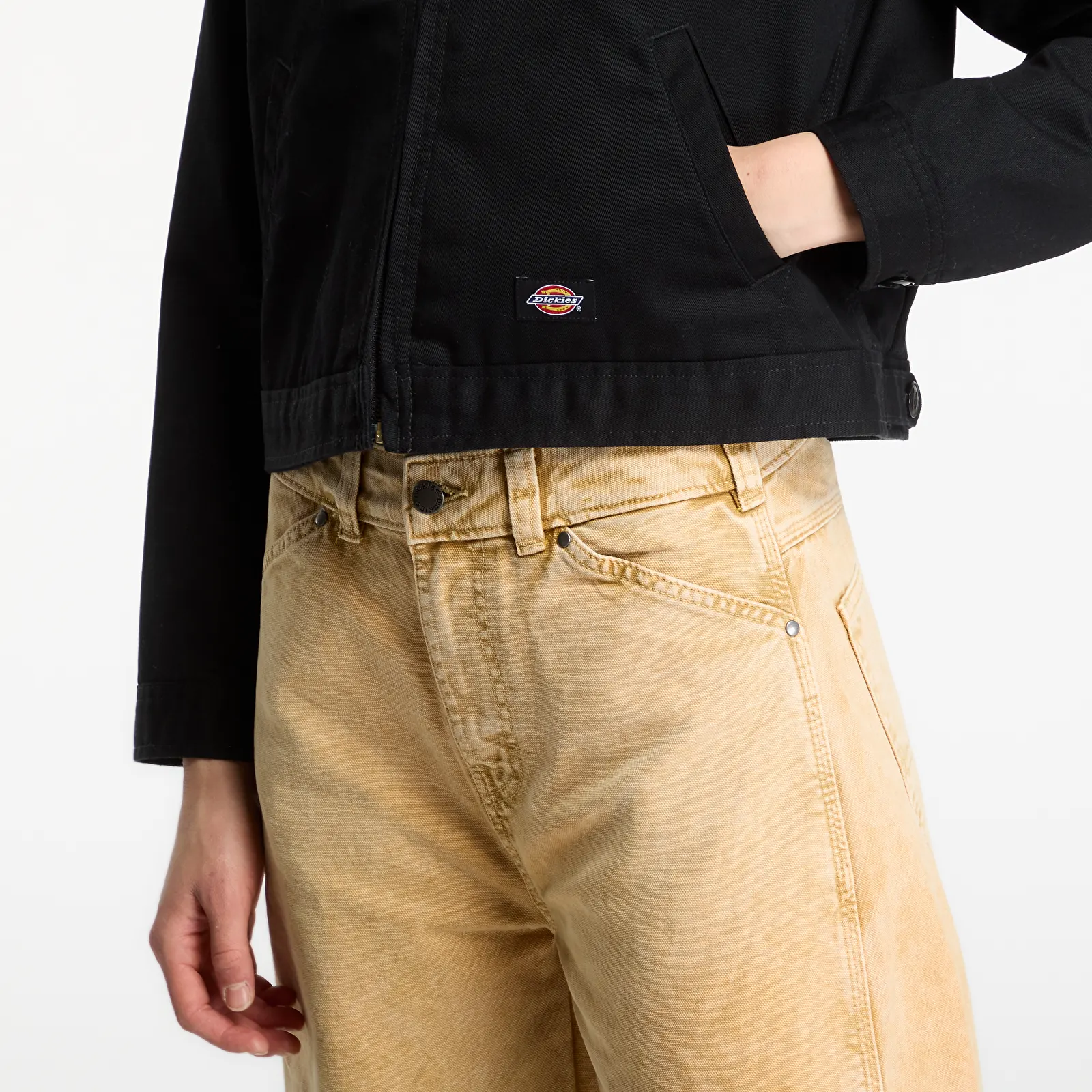 Takit Dickies Lined Eisenhower Crop W Black