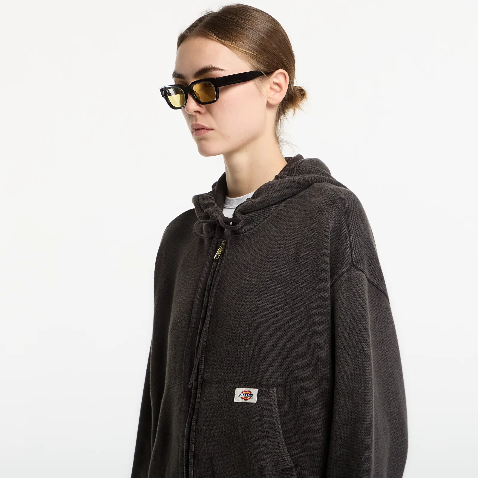 Pulls Dickies Fredonia Zipped Knit Bomber Grey