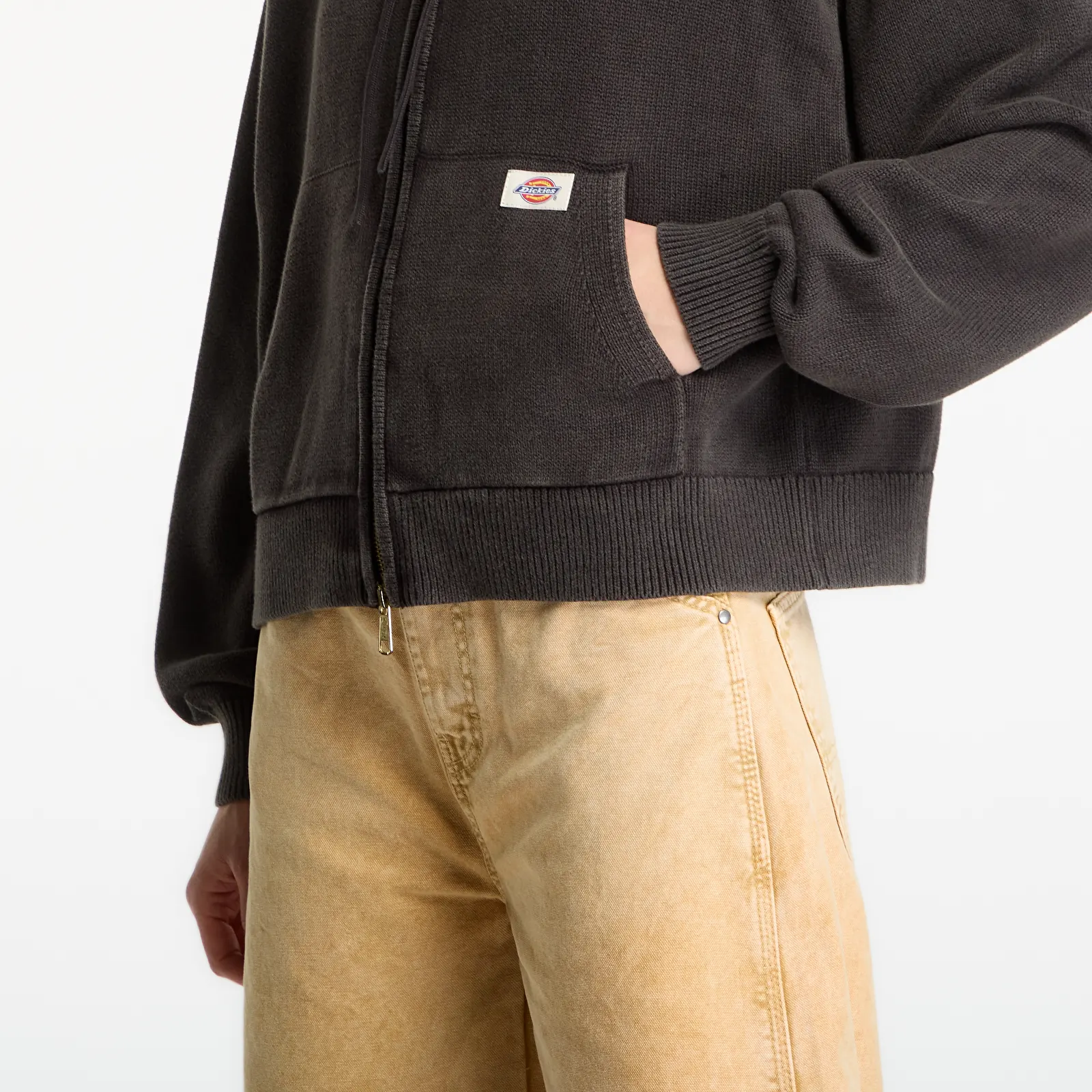 Pulls Dickies Fredonia Zipped Knit Bomber Grey