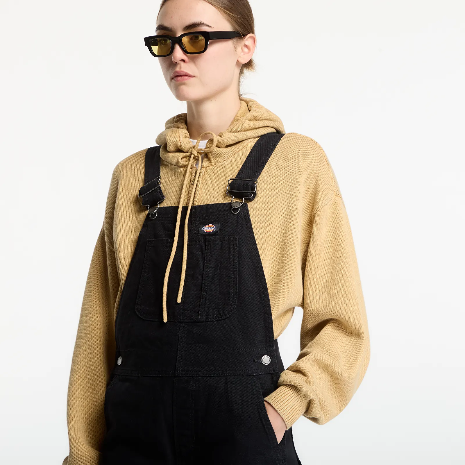 Broek Dickies Canvas Bib Black