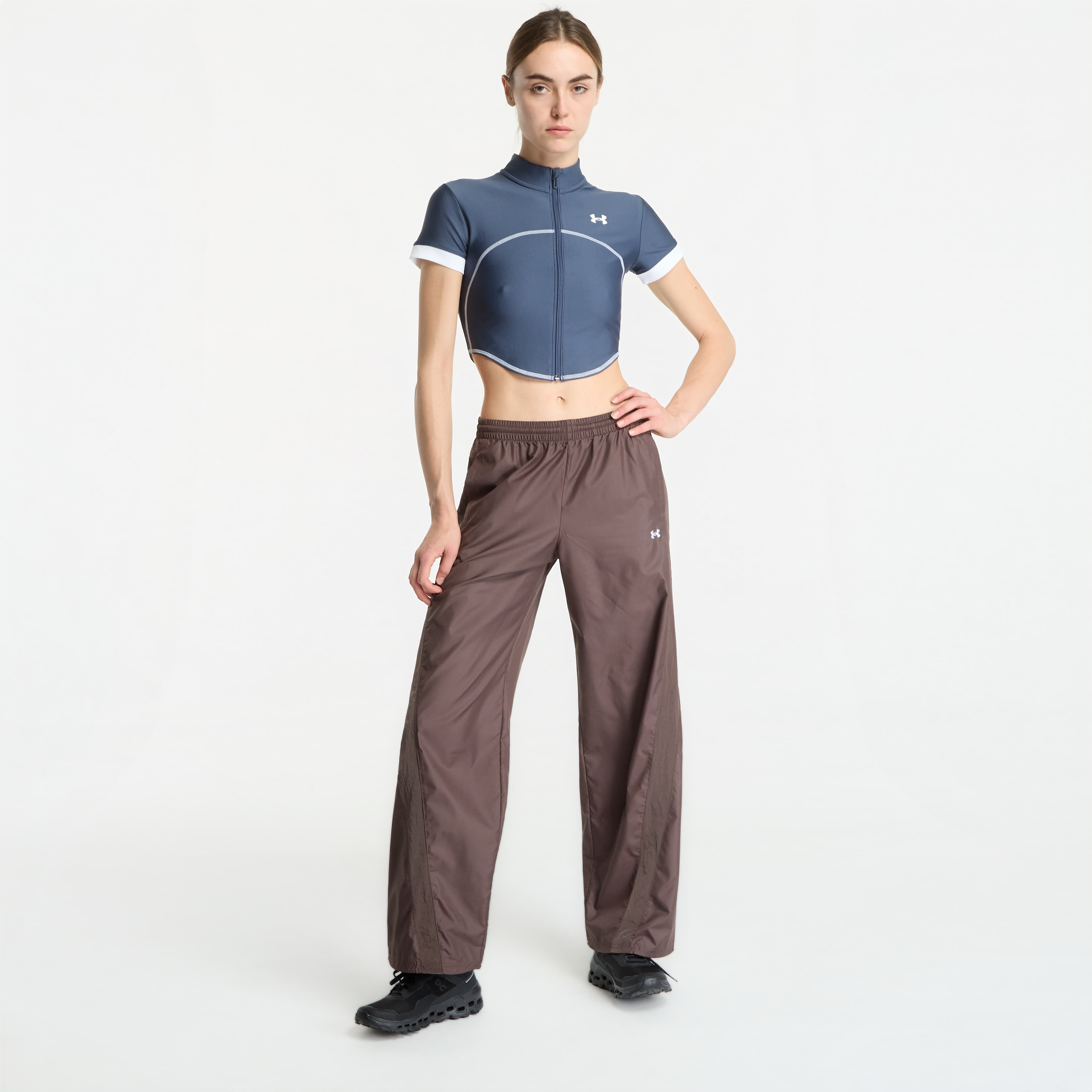 Pantalons Under Armour Icon Woven Pant Peppercorn - vue 4