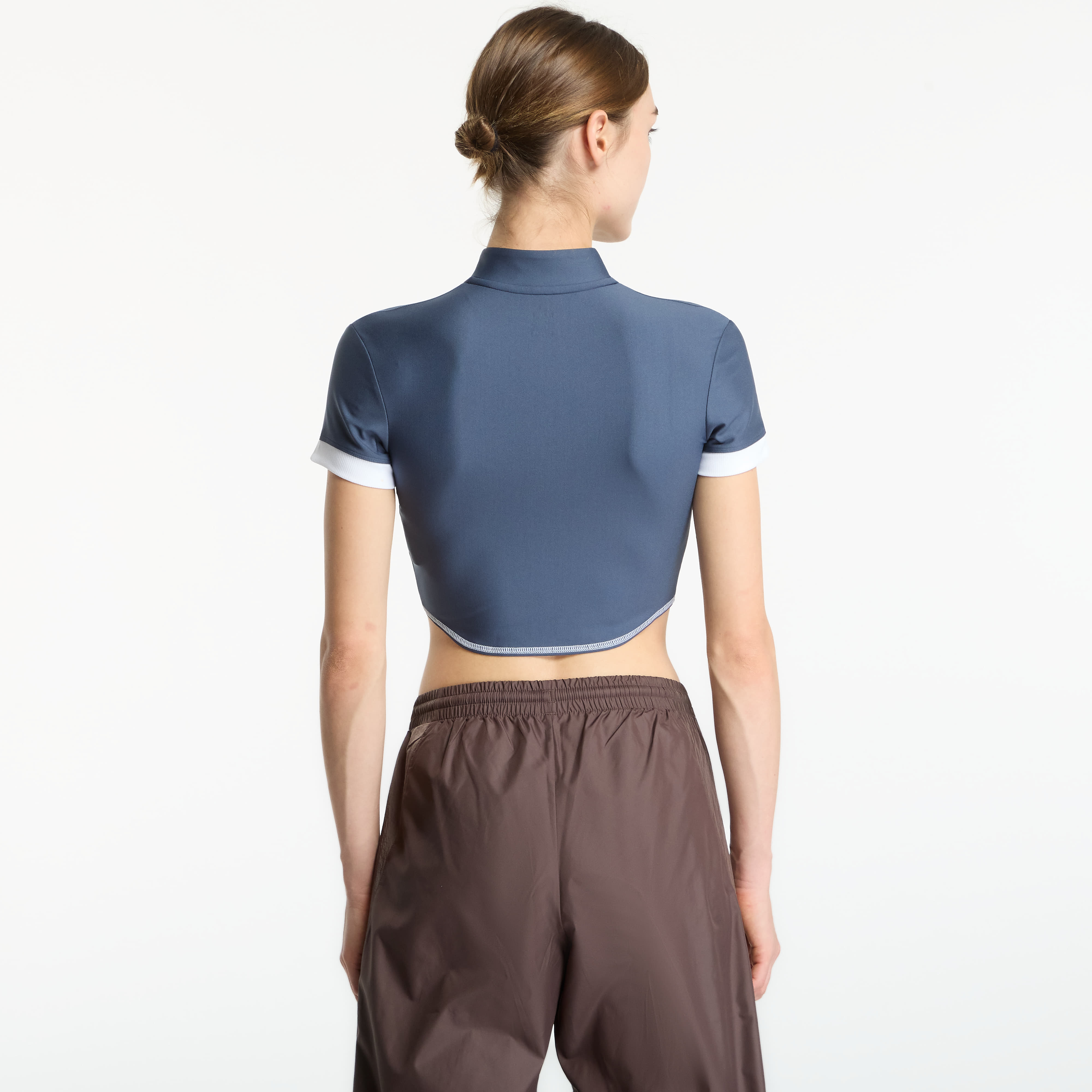 T shirt Under Armour Heatgear Novelty SS FZ Downpour Gray - vue 4