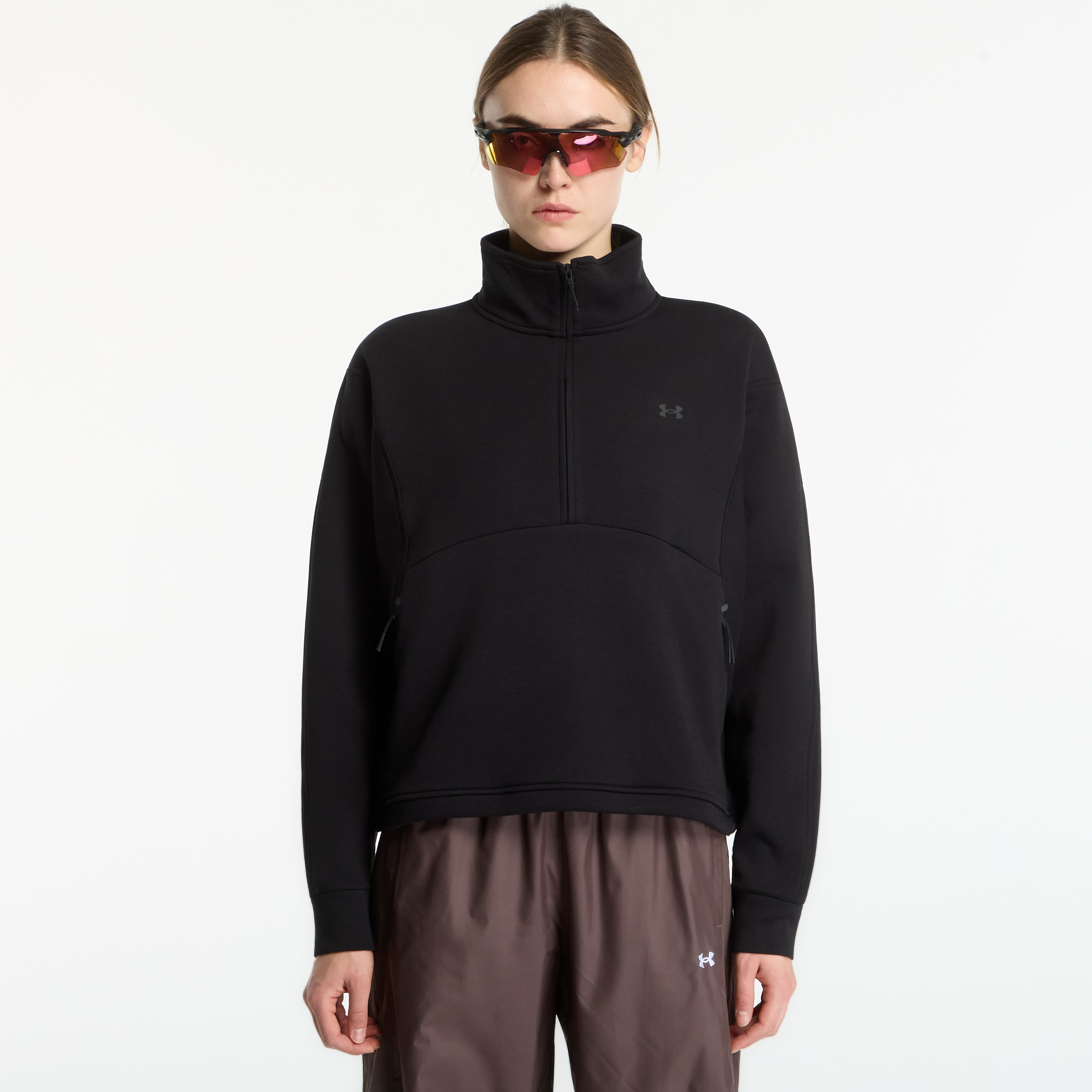 Суитшърт Under Armour Unstoppable Fleece HZ Ultimate Black/ Ultimate Black M