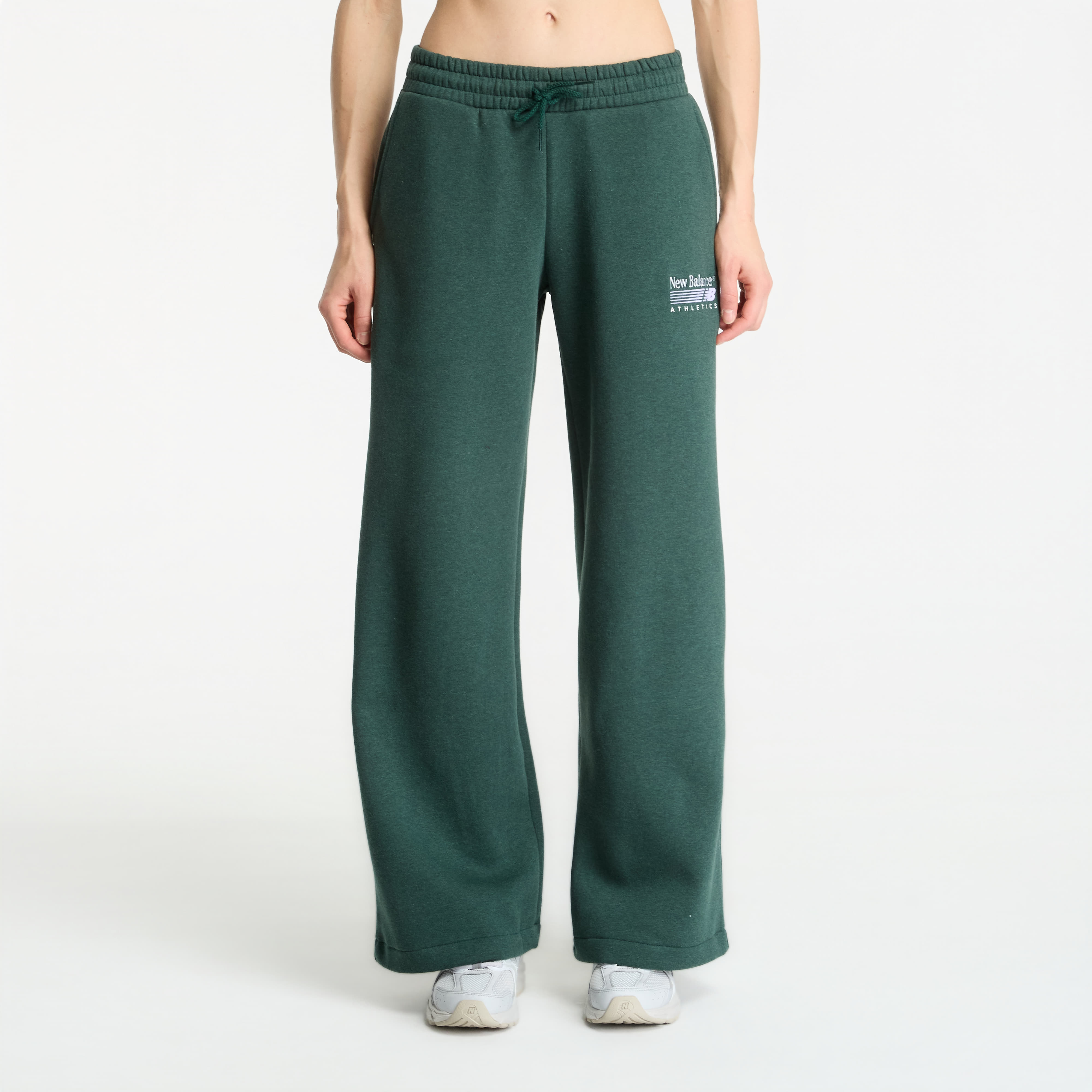 Pants New Balance Trackside Fleece Pant Nordic Green Heather S