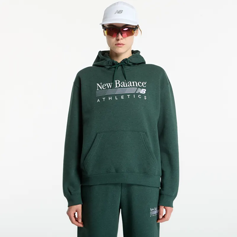 Sweatshirt New Balance Trackside Fleece Hoodie Nordic Green Heather