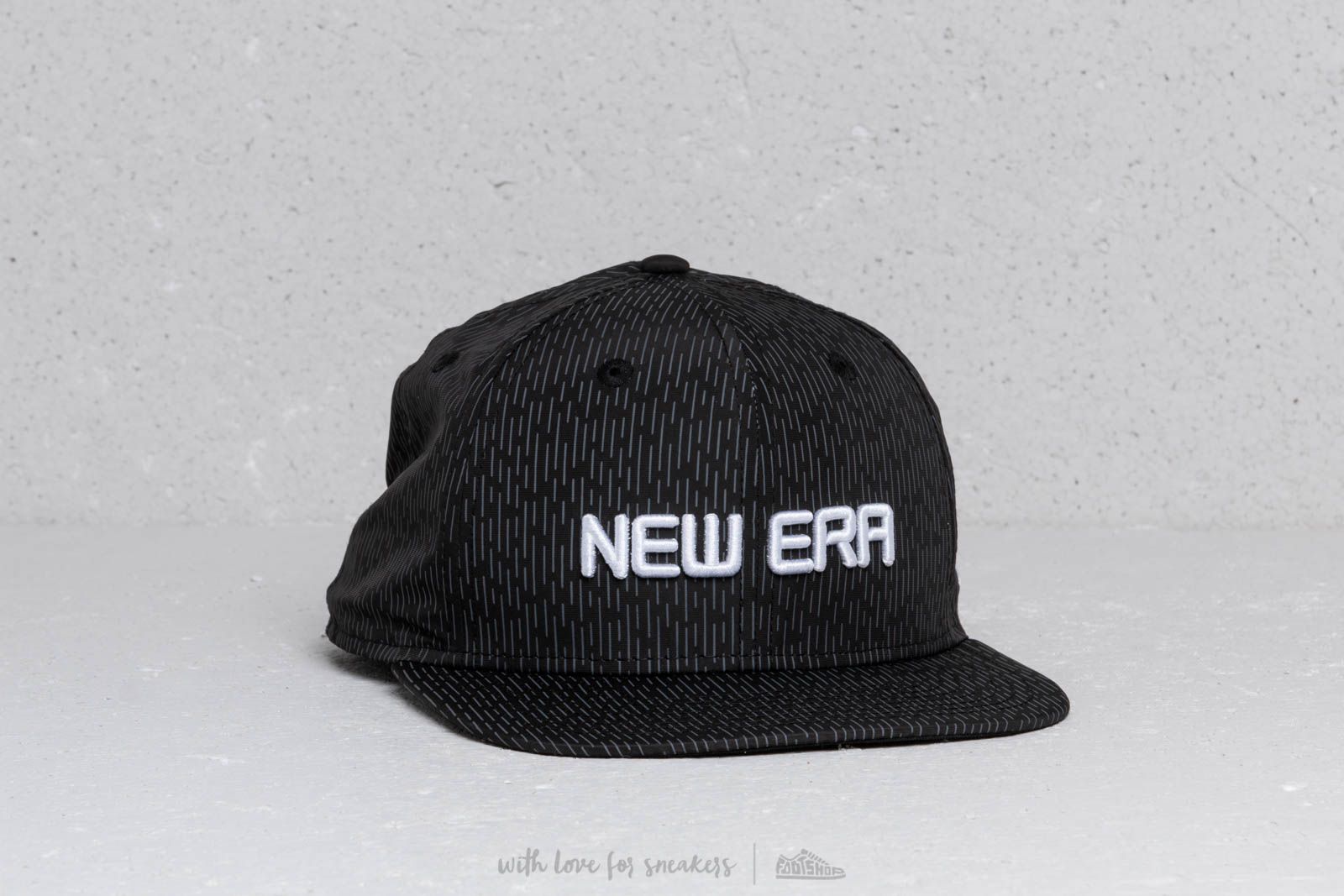 Hætter New Era 9Fifty Original Fit Rain Camo Cap Black/ White