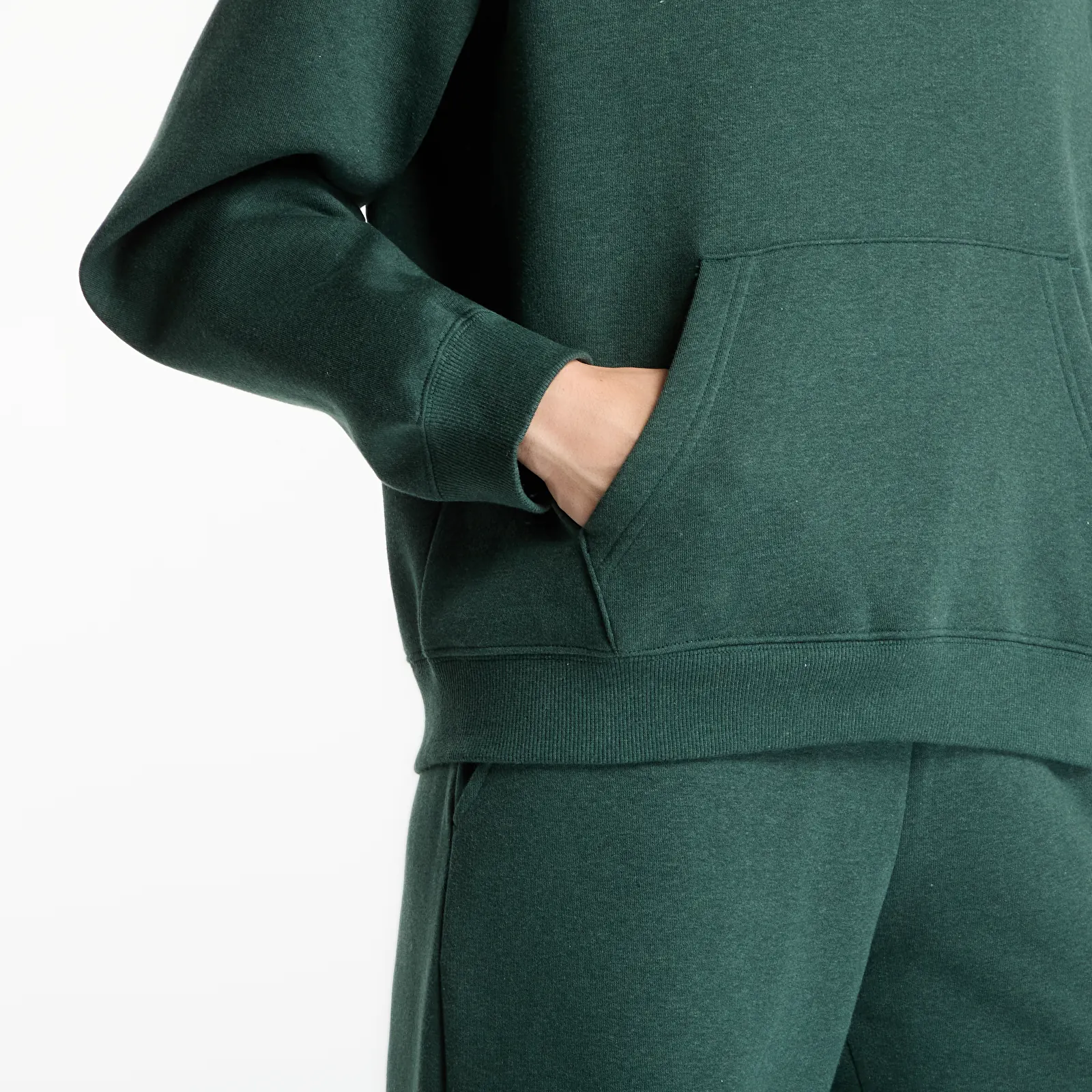 Sweatjacken und Sweatshirts New Balance Trackside Fleece Hoodie Nordic Green Heather