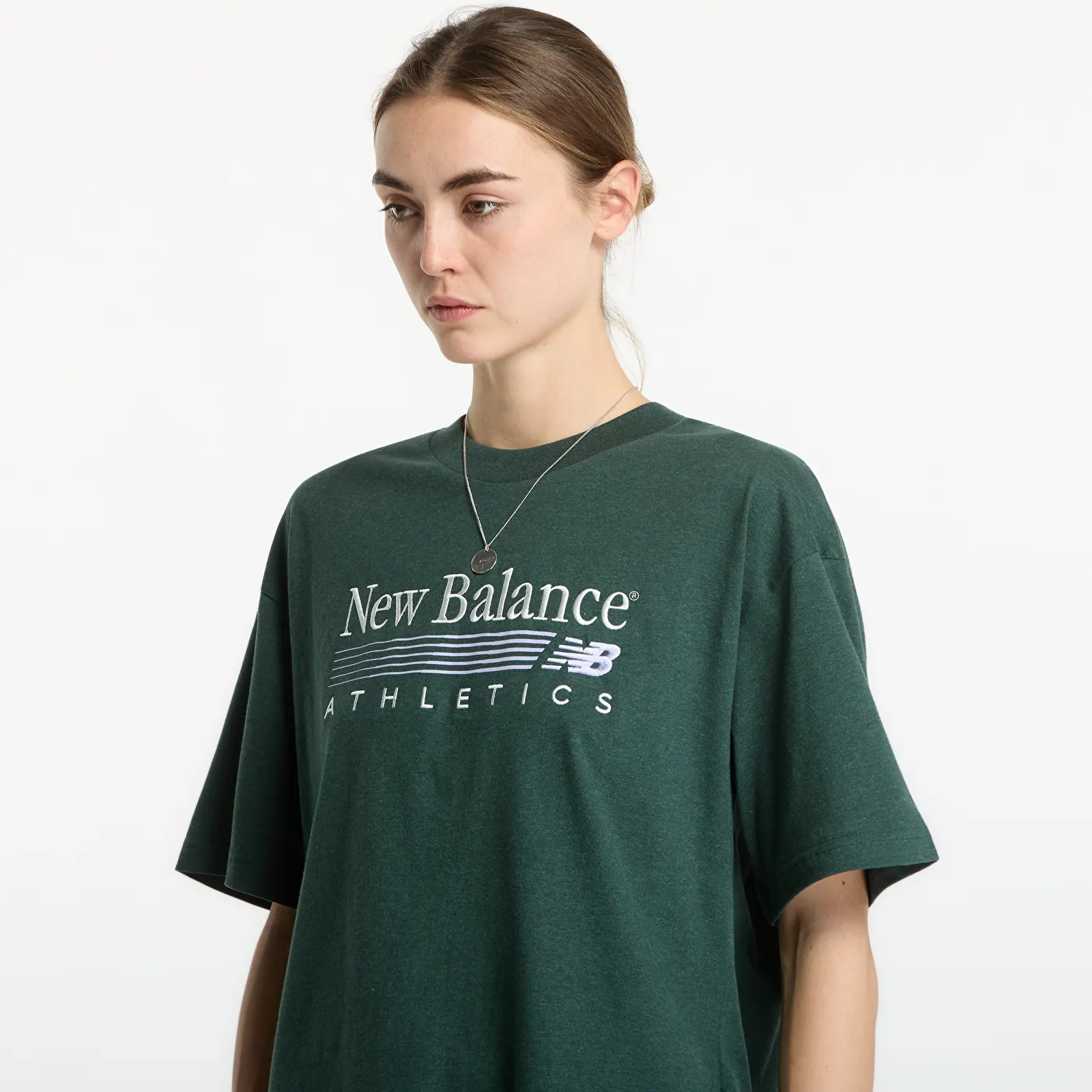 T-shirts New Balance Trackside Oversized T-Shirt Nordic Green Heather