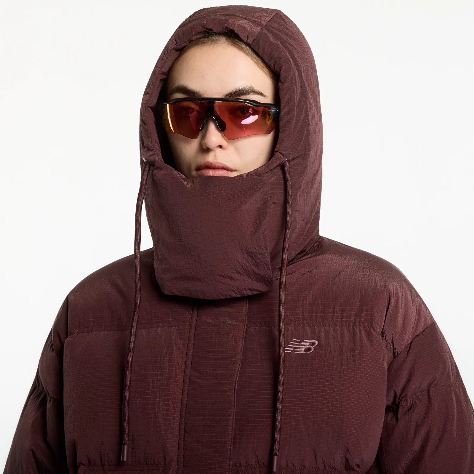 Puffer jackets New Balance Premium Puffer Jacket Cherry Leather