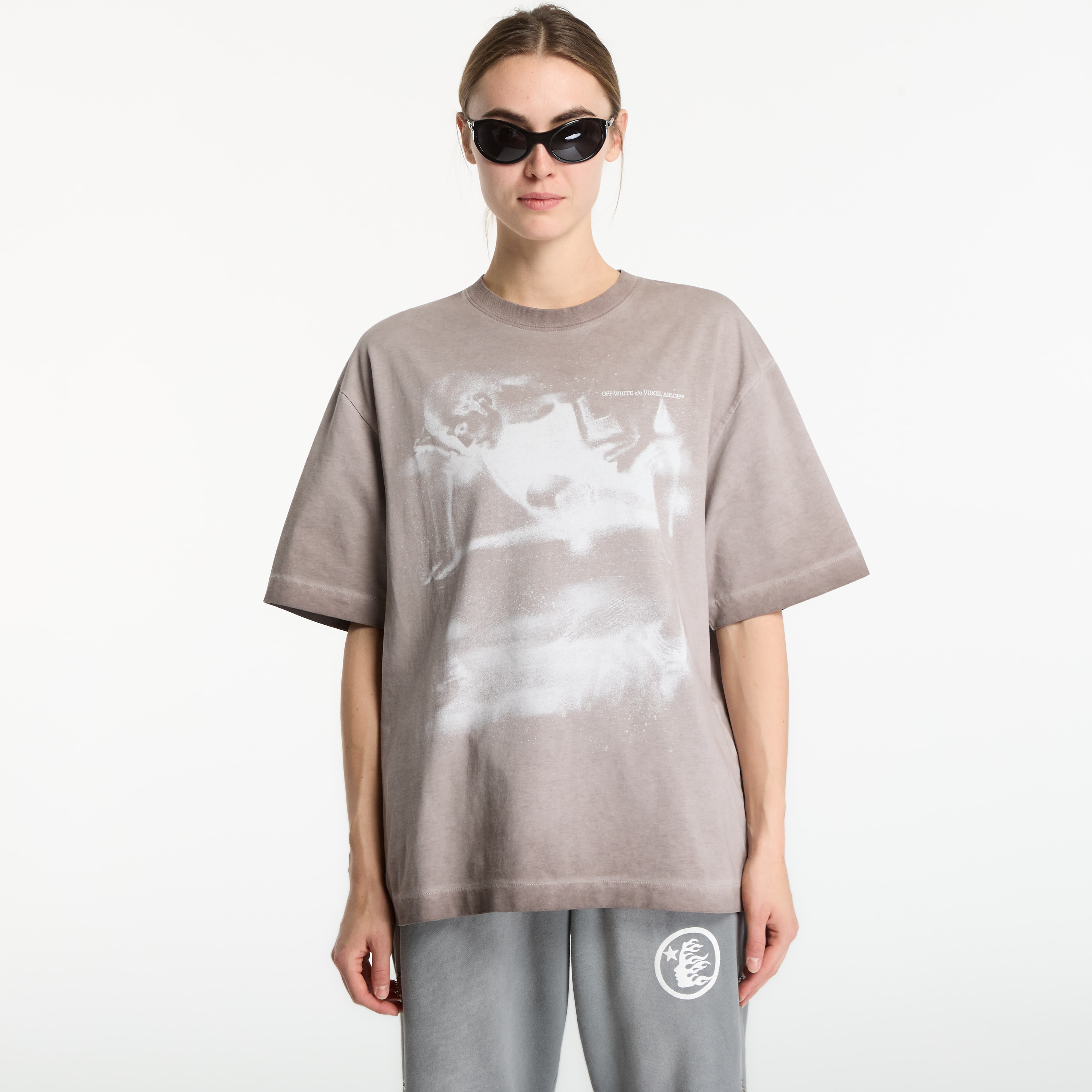 Тениска Off-White Dreaming Narciso Skate S/S Tee UNISEX Cloud French Roast M