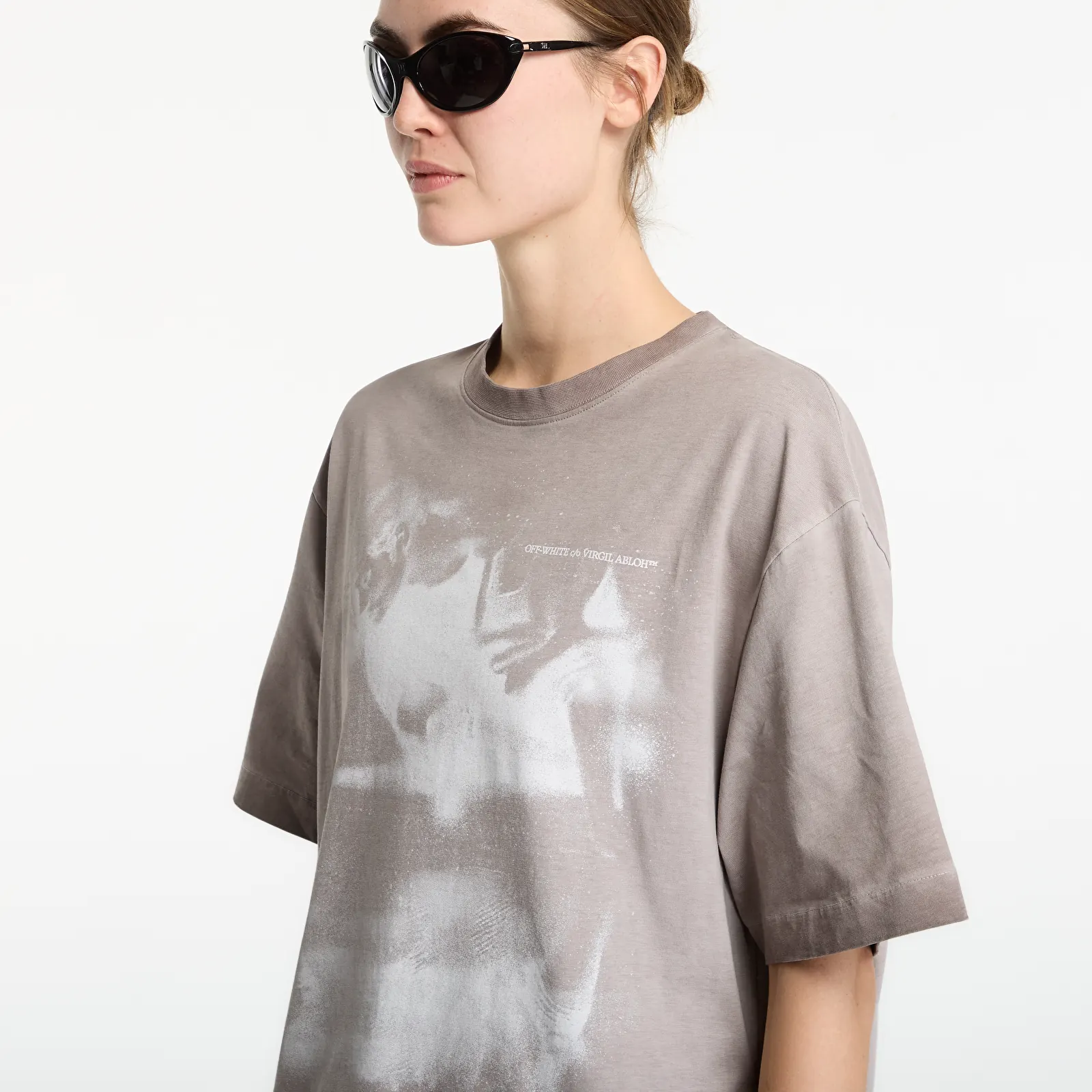 T-shirts Off-White Dreaming Narciso Skate S/S Tee UNISEX Cloud French Roast