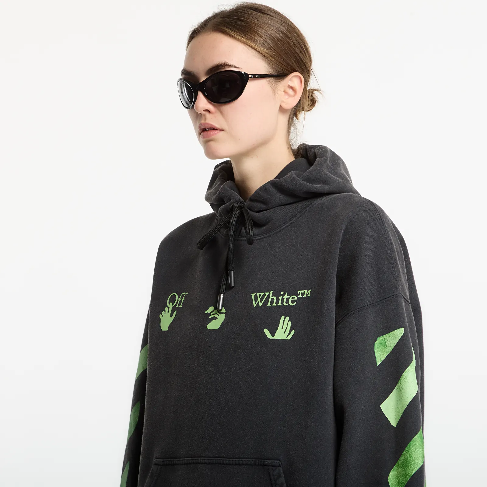 Регланы и толстовки Off-White Bacco Arrow Skate Hoodie UNISEX Garment Dyed + Fad