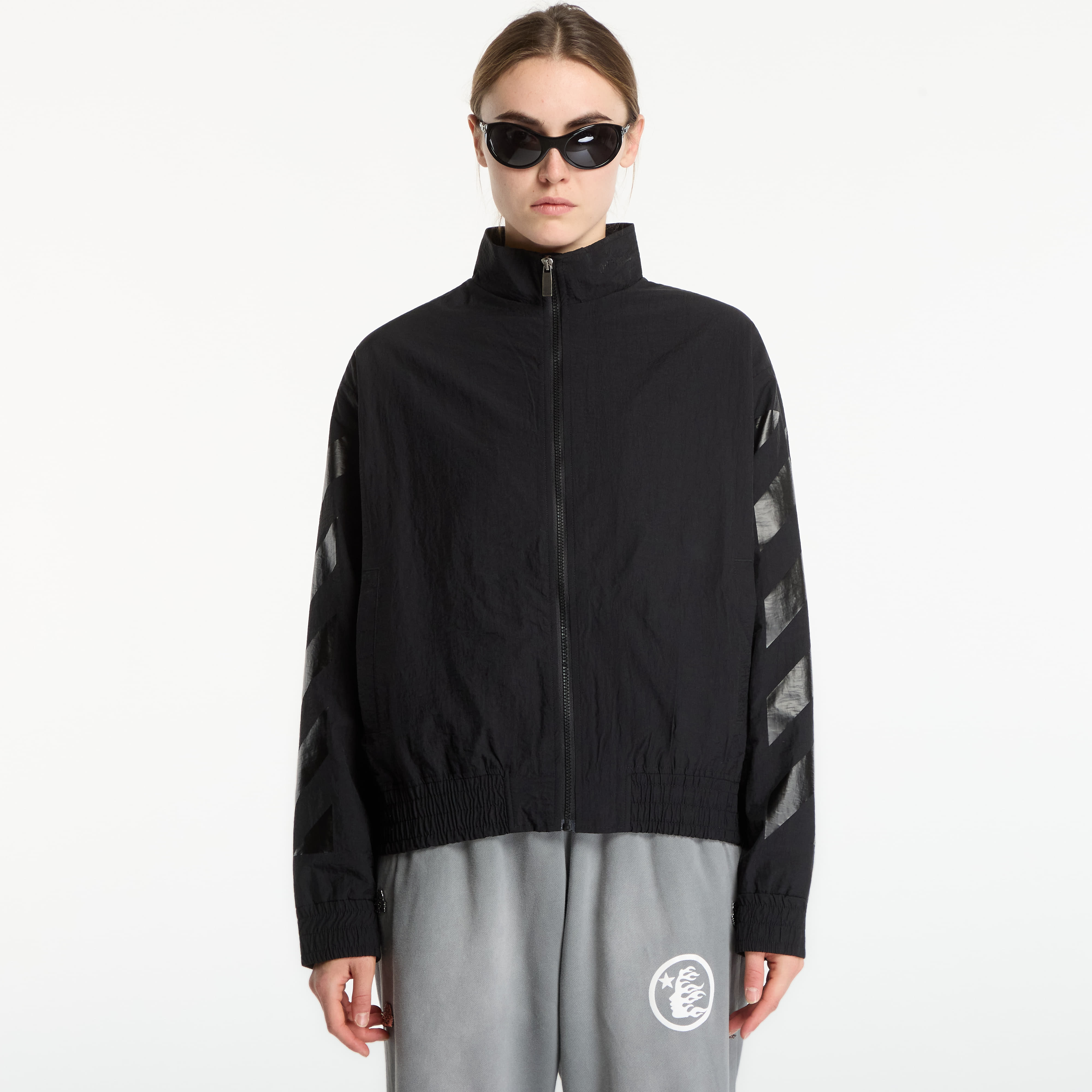 Ветровка Off-White Glossy Arrow Nylon Relax Tracktop UNISEX Black M