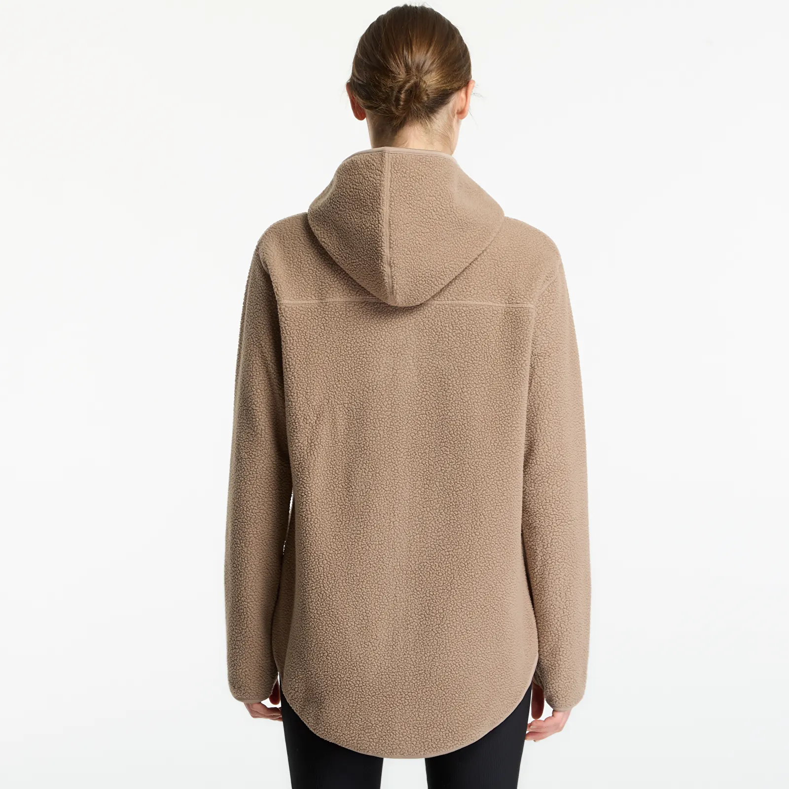Mikiny Craft Join Pile Fleece FZ Hood Brown