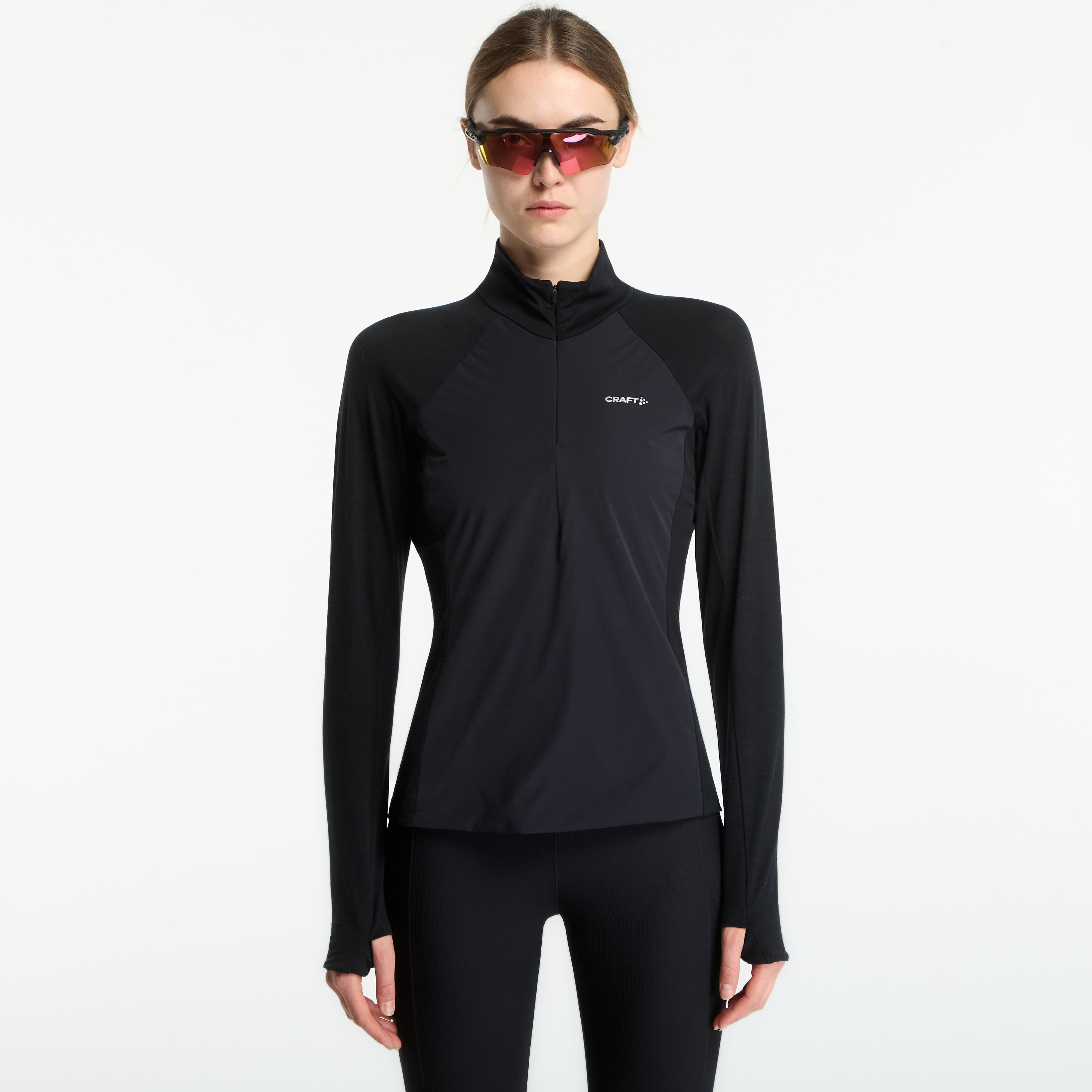 Тениска Craft Wool Wind HZ LS Black S