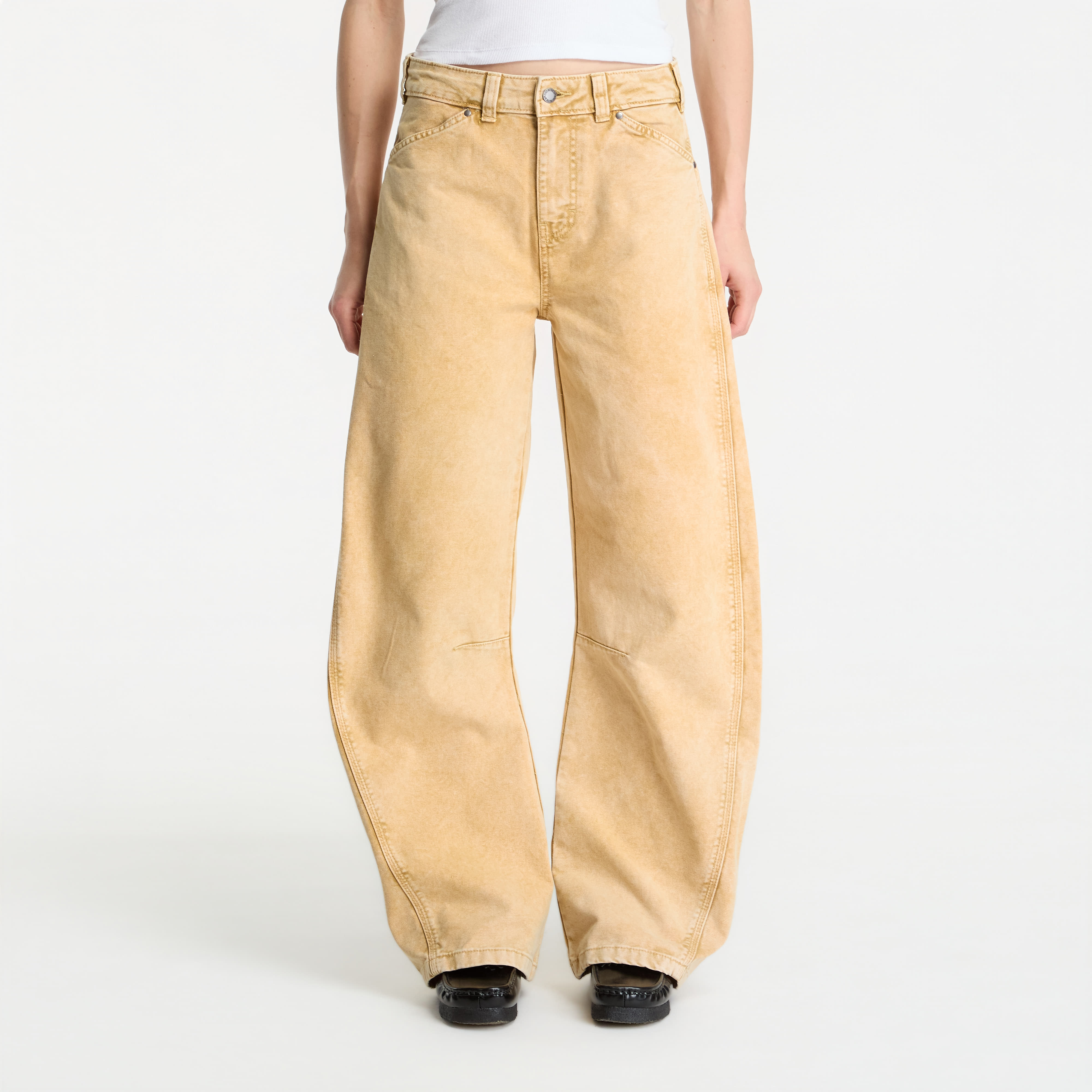 Pants Dickies Imlay Low Waist Barrel Canvas Pant Beige W25