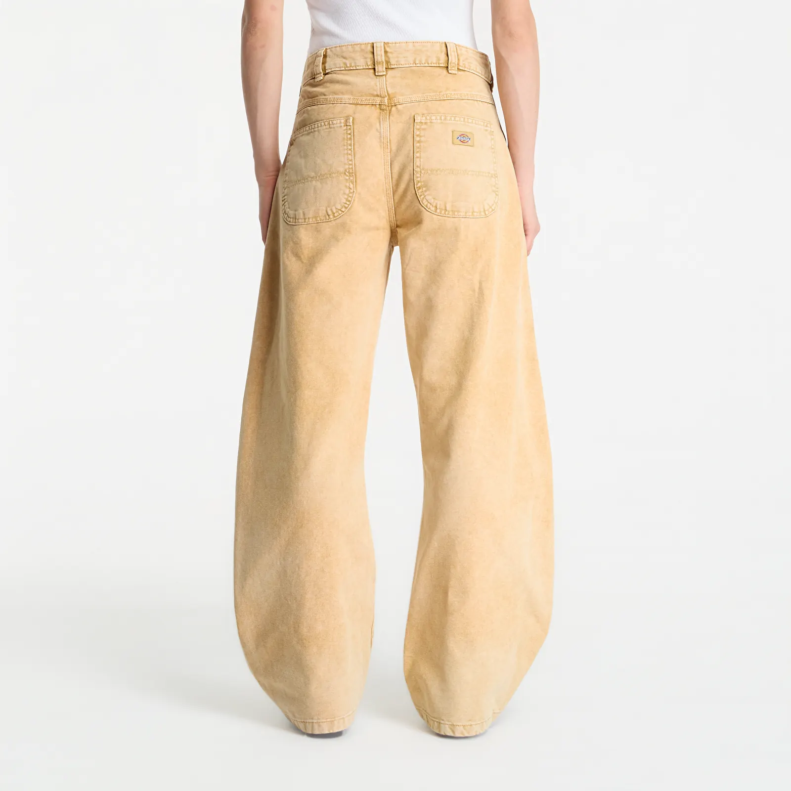 Pantalones Dickies Imlay Low Waist Barrel Canvas Pant Beige