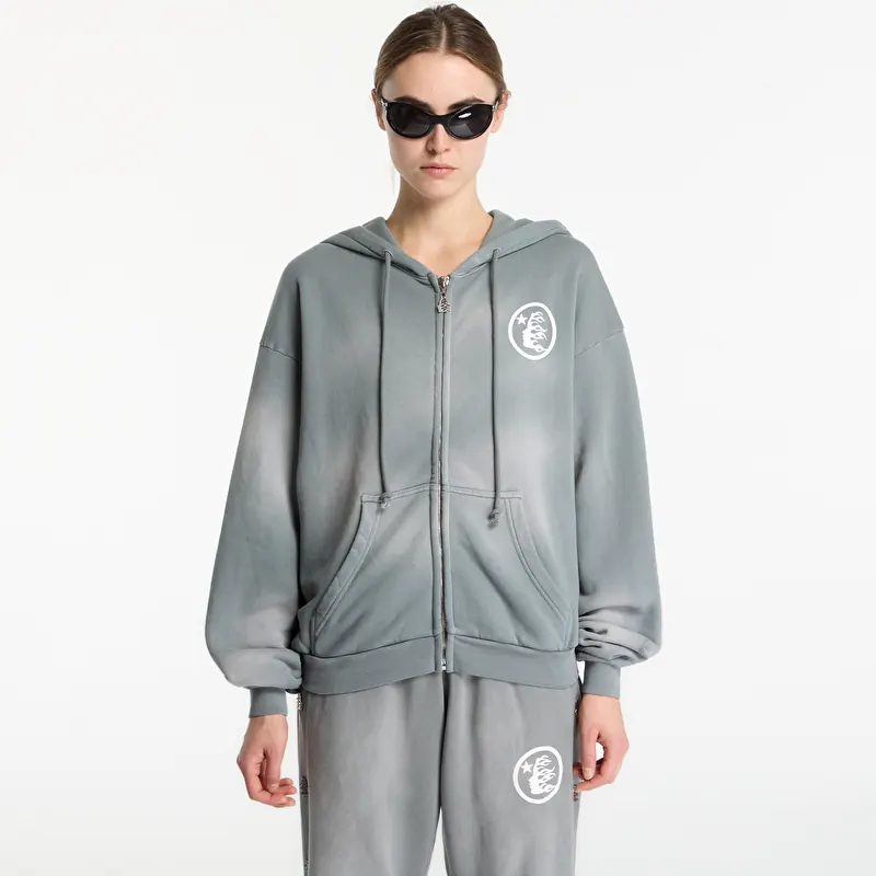 Sweatshirt Hellstar Logo Zip-Up UNISEX Grey
