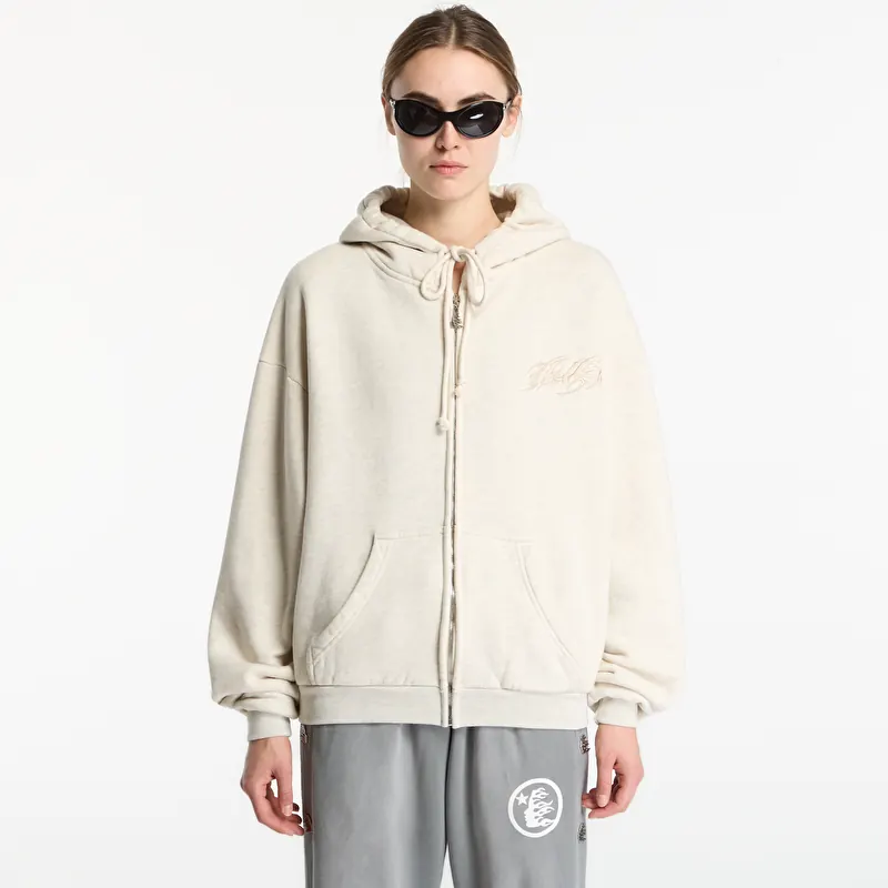 Sweatshirt Hellstar Tattoo Logo Zip-Up UNISEX Beige