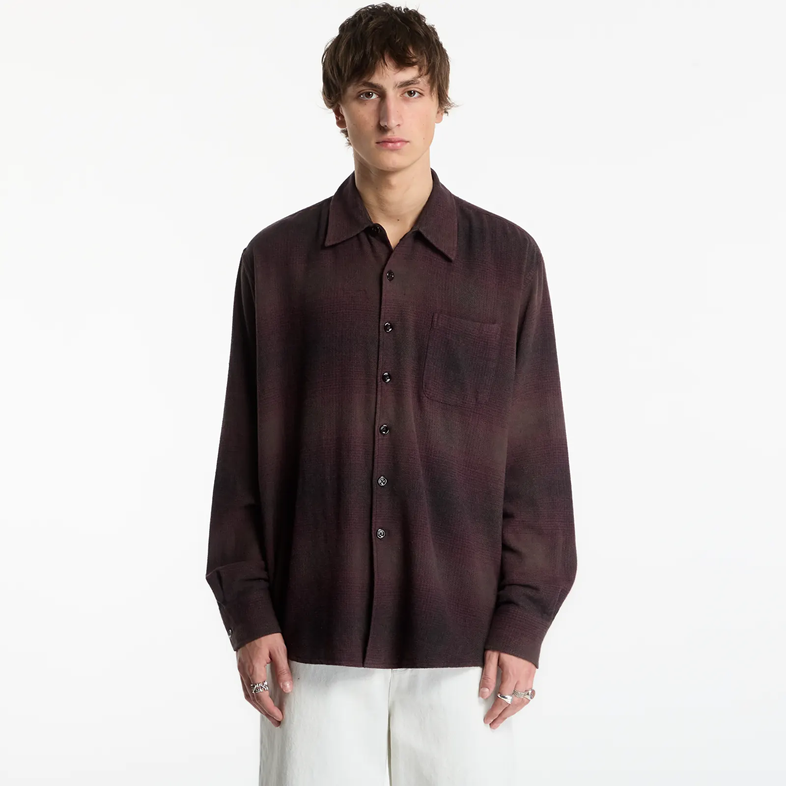 Сорочки OUR LEGACY Above Shirt Cordial Dusk Check Grain Weave