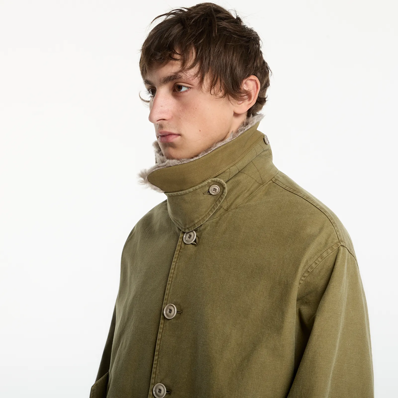 Parka Coats OUR LEGACY Aerial Jacket Pigment Khaki Knife Edge Twill