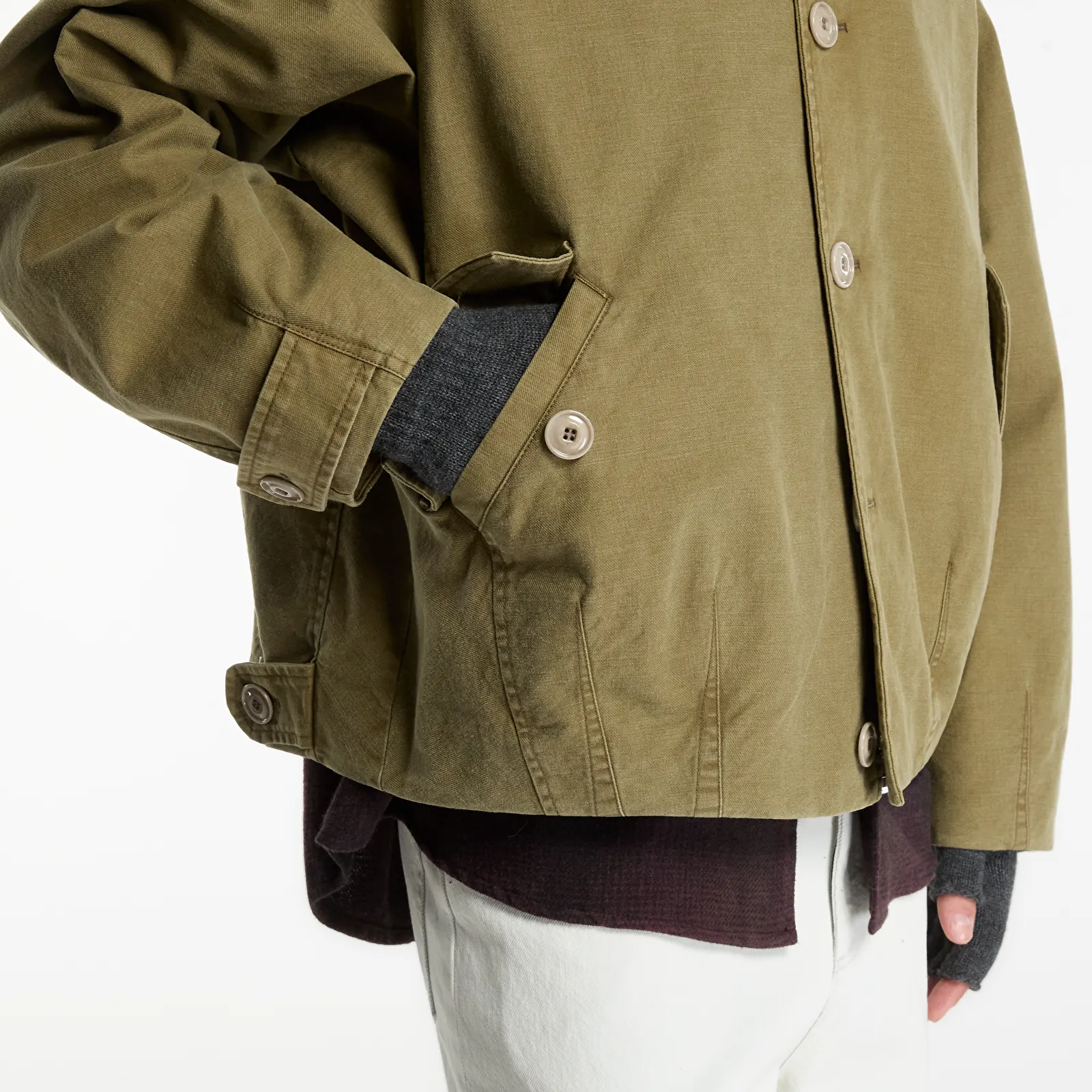 Parka Coats OUR LEGACY Aerial Jacket Pigment Khaki Knife Edge Twill