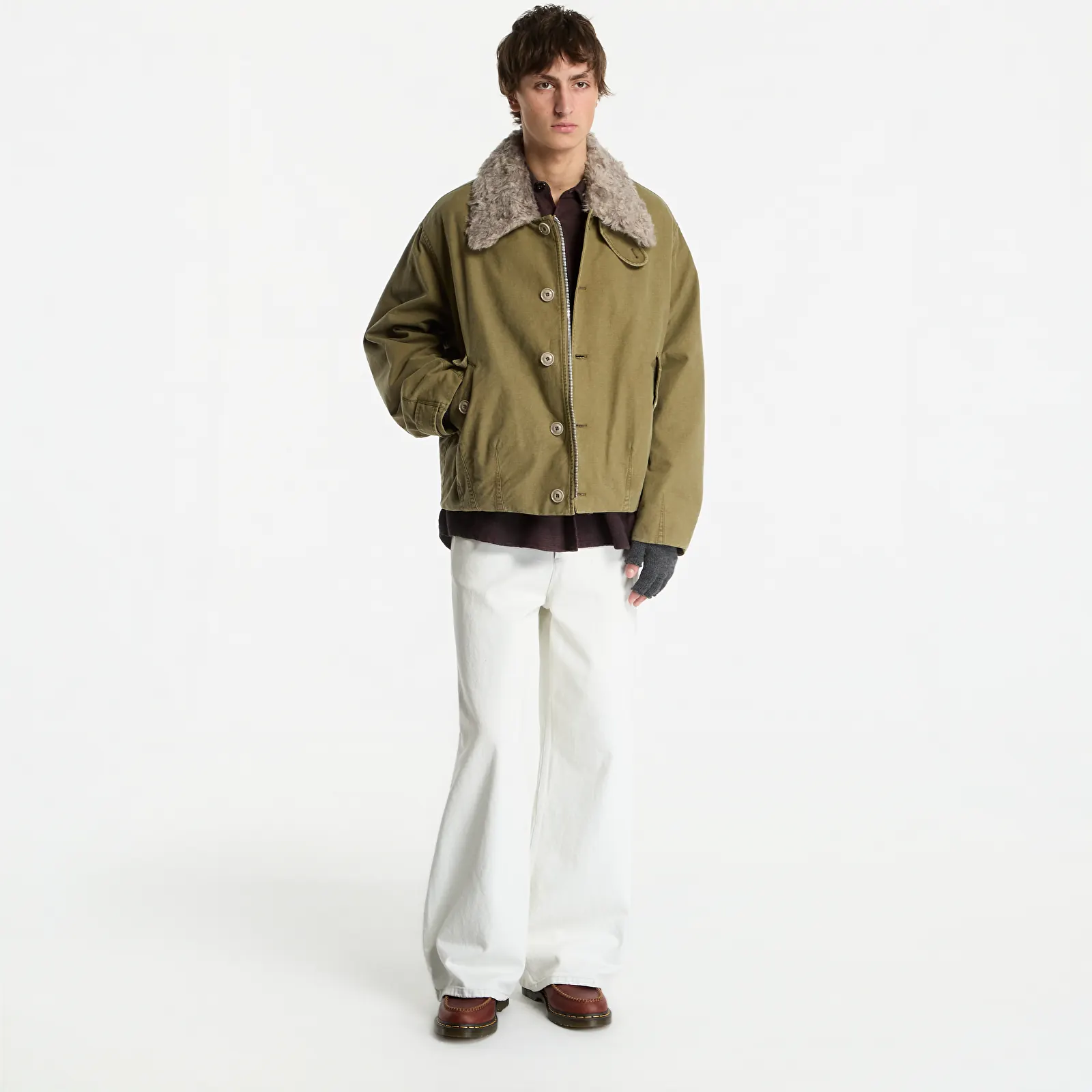 Parka Coats OUR LEGACY Aerial Jacket Pigment Khaki Knife Edge Twill