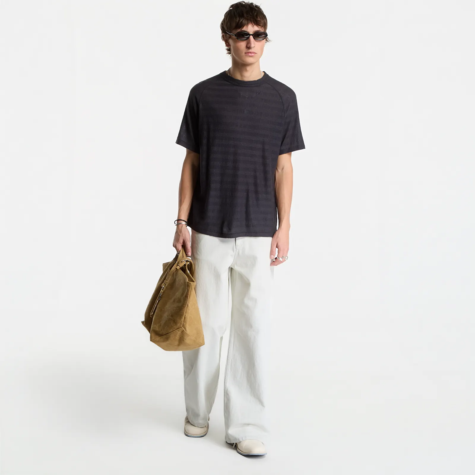 T-krekli OUR LEGACY Arcade T-Shirt Night Soil Veil Wool Stripe