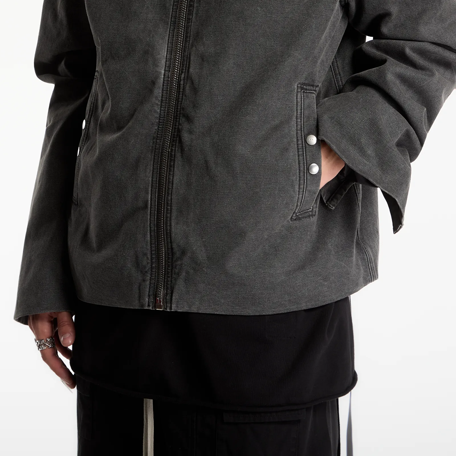 Jackets Rick Owens DRKSHDW Gimp Zipfront Jacket Gravel