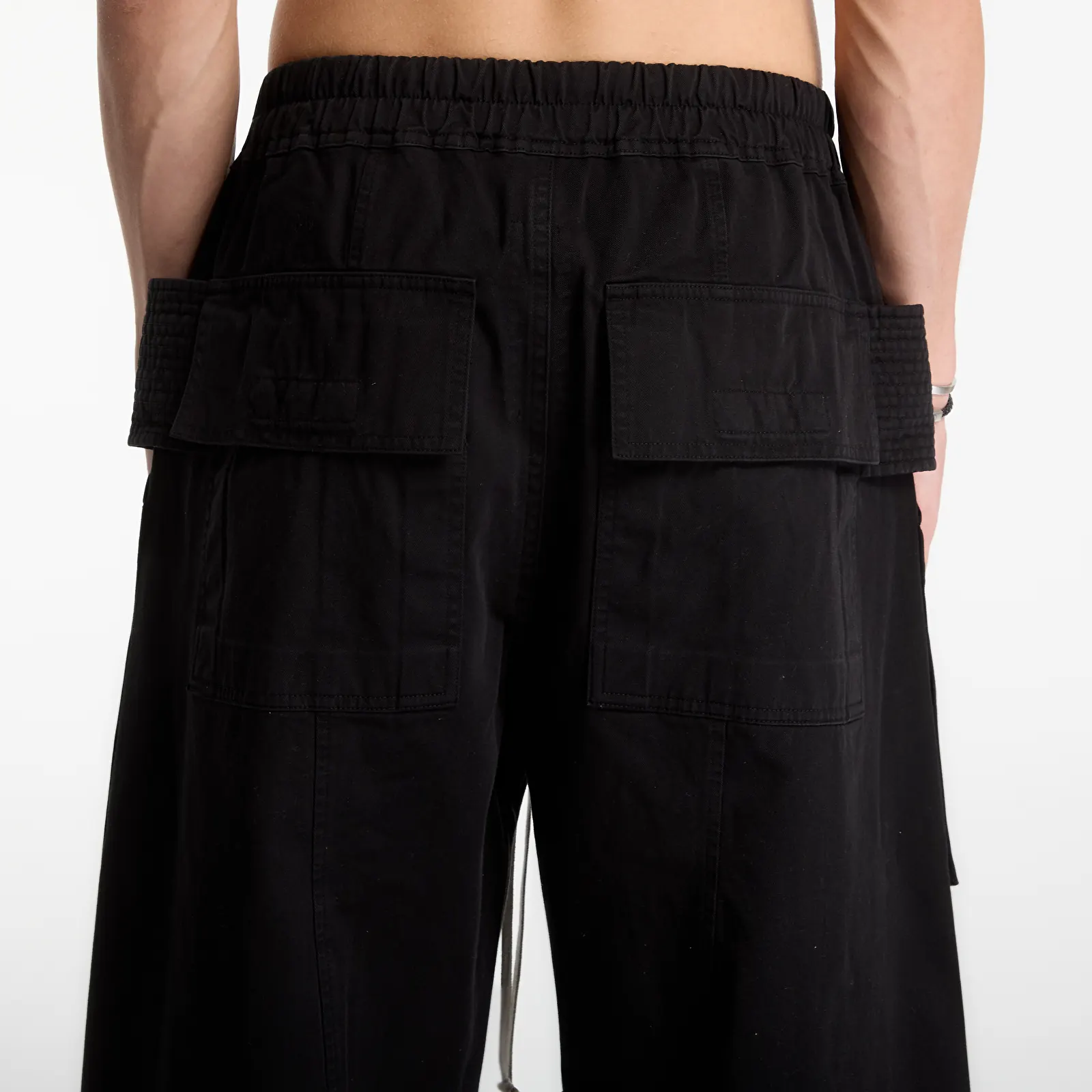 Pantaloni Rick Owens DRKSHDW Creatch Wide Cargo Drawstring Pants Black