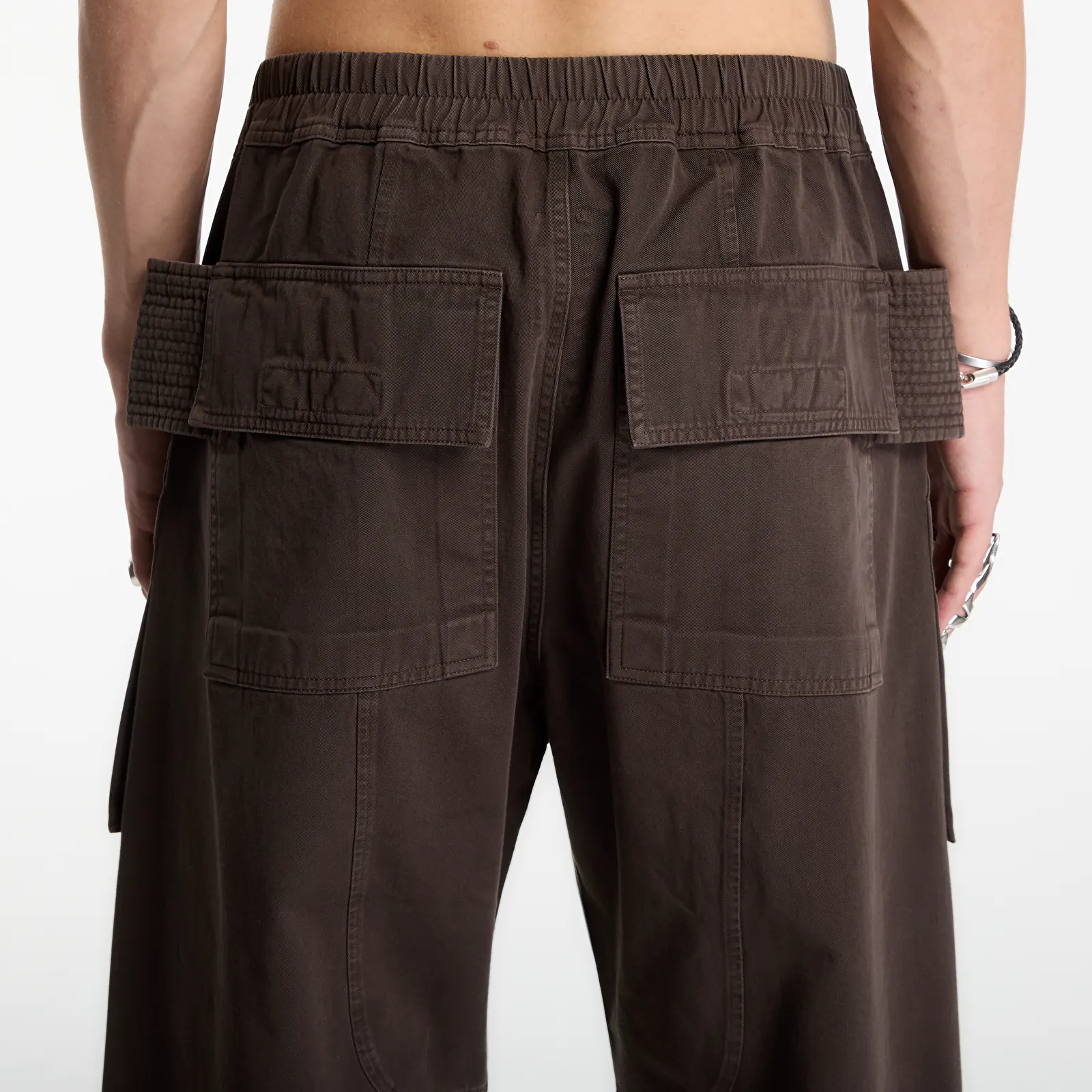 Pantaloni Rick Owens DRKSHDW Creatch Wide Cargo Drawstring Pants Dark Dust