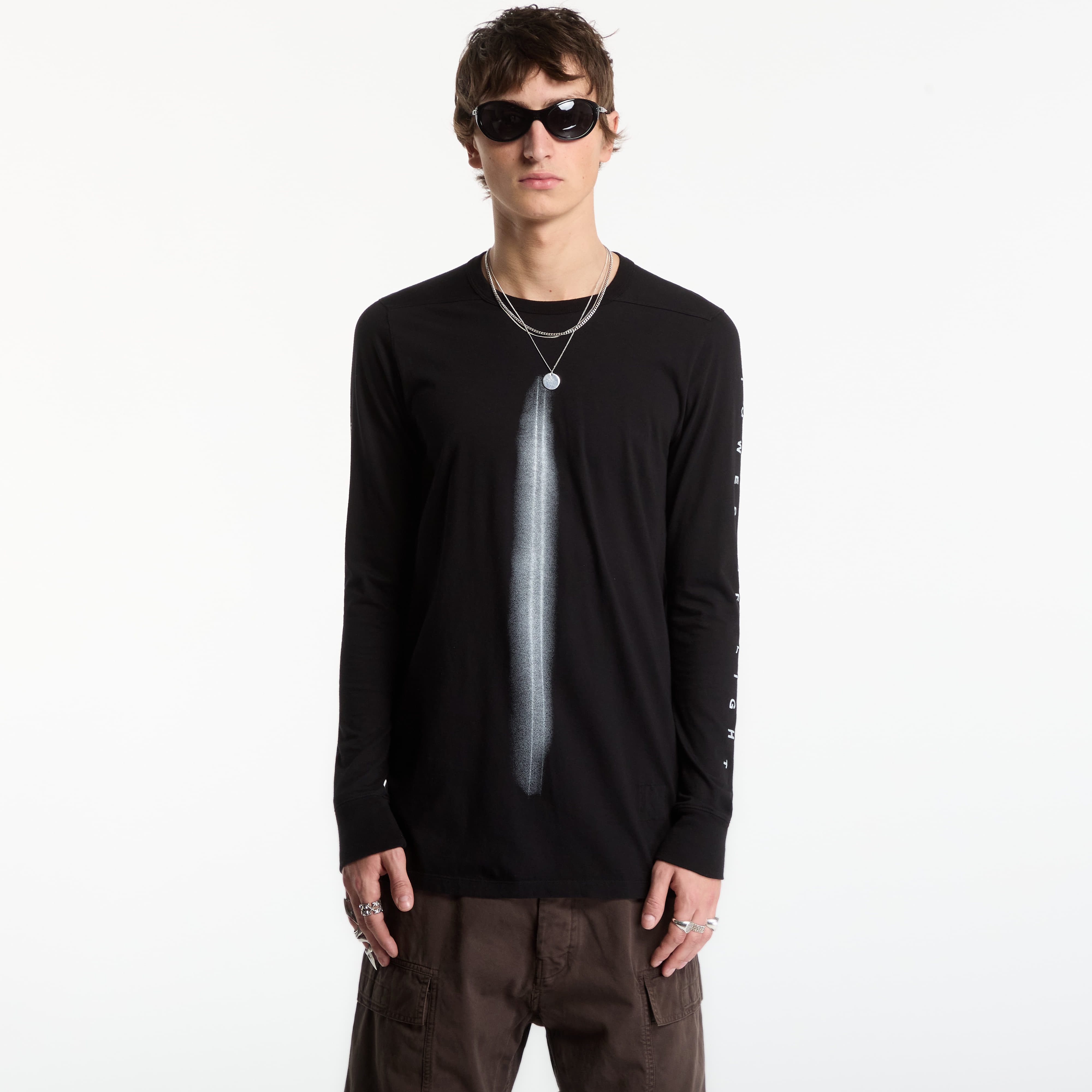 Тениска Rick Owens DRKSHDW Level Ls T-Shirt Black/ Milk M