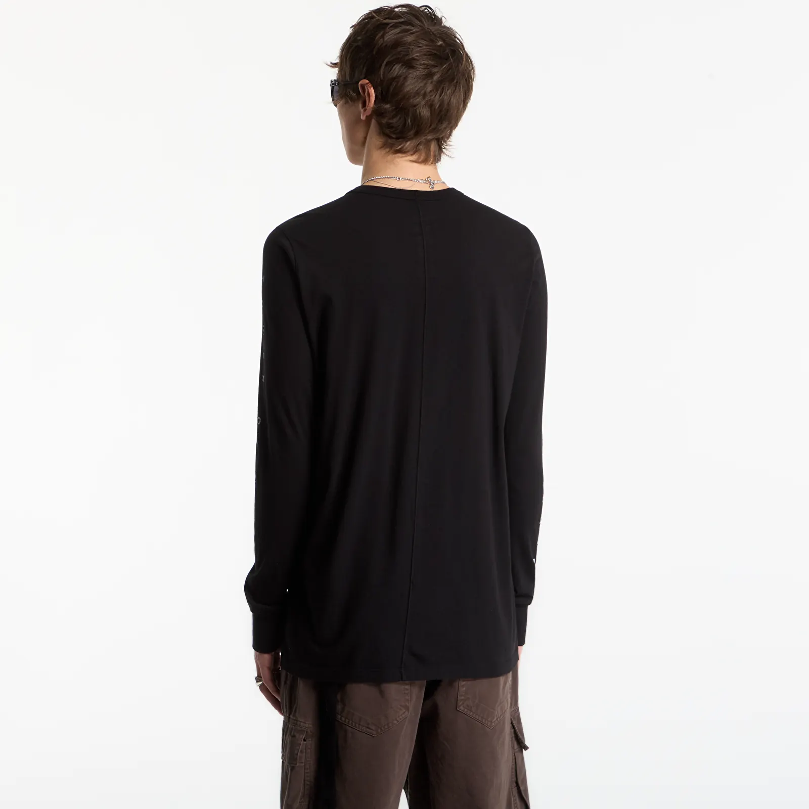 T-Shirts Rick Owens DRKSHDW Level Ls T-Shirt Black/ Milk